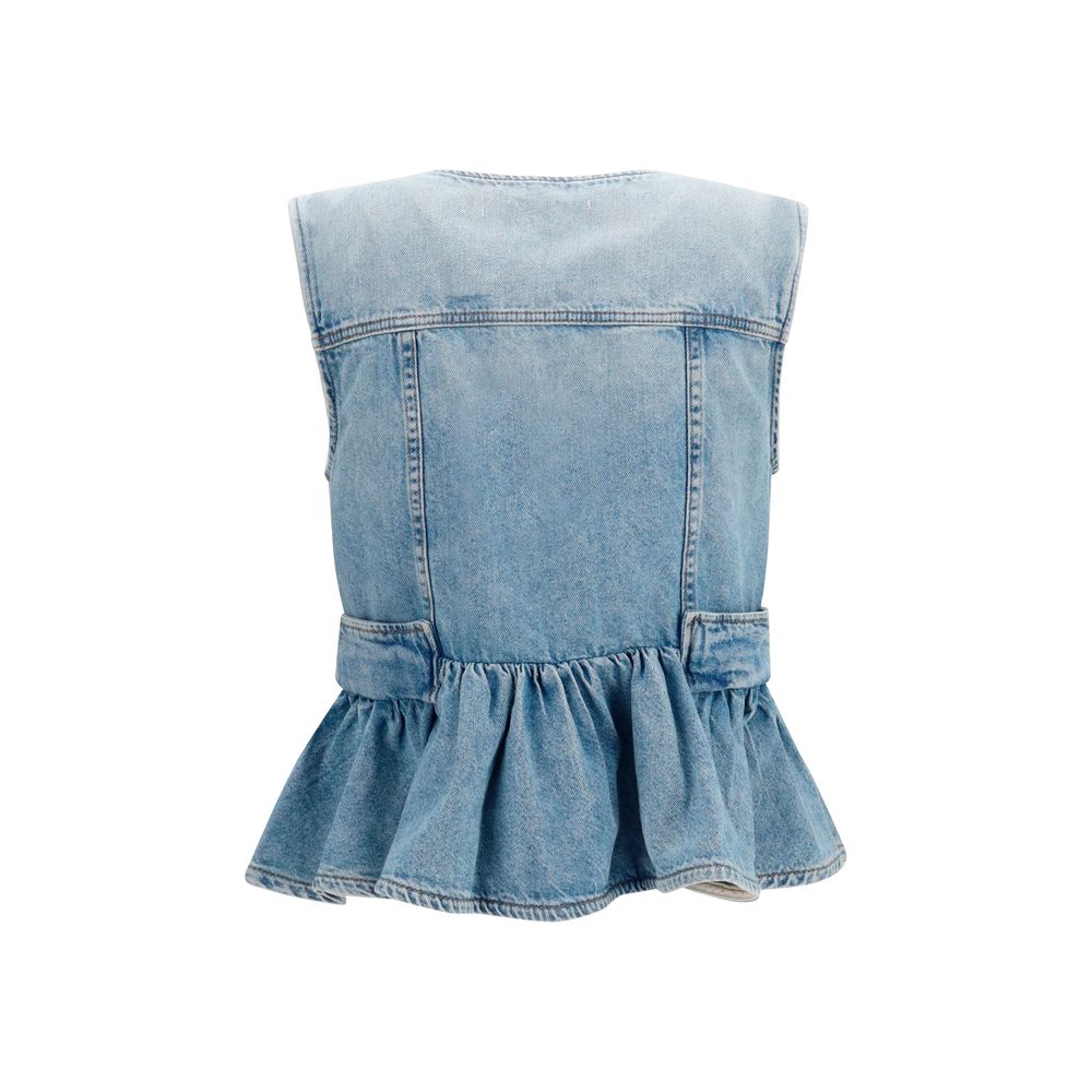 Ganni Blue Cotton Denim Jacket