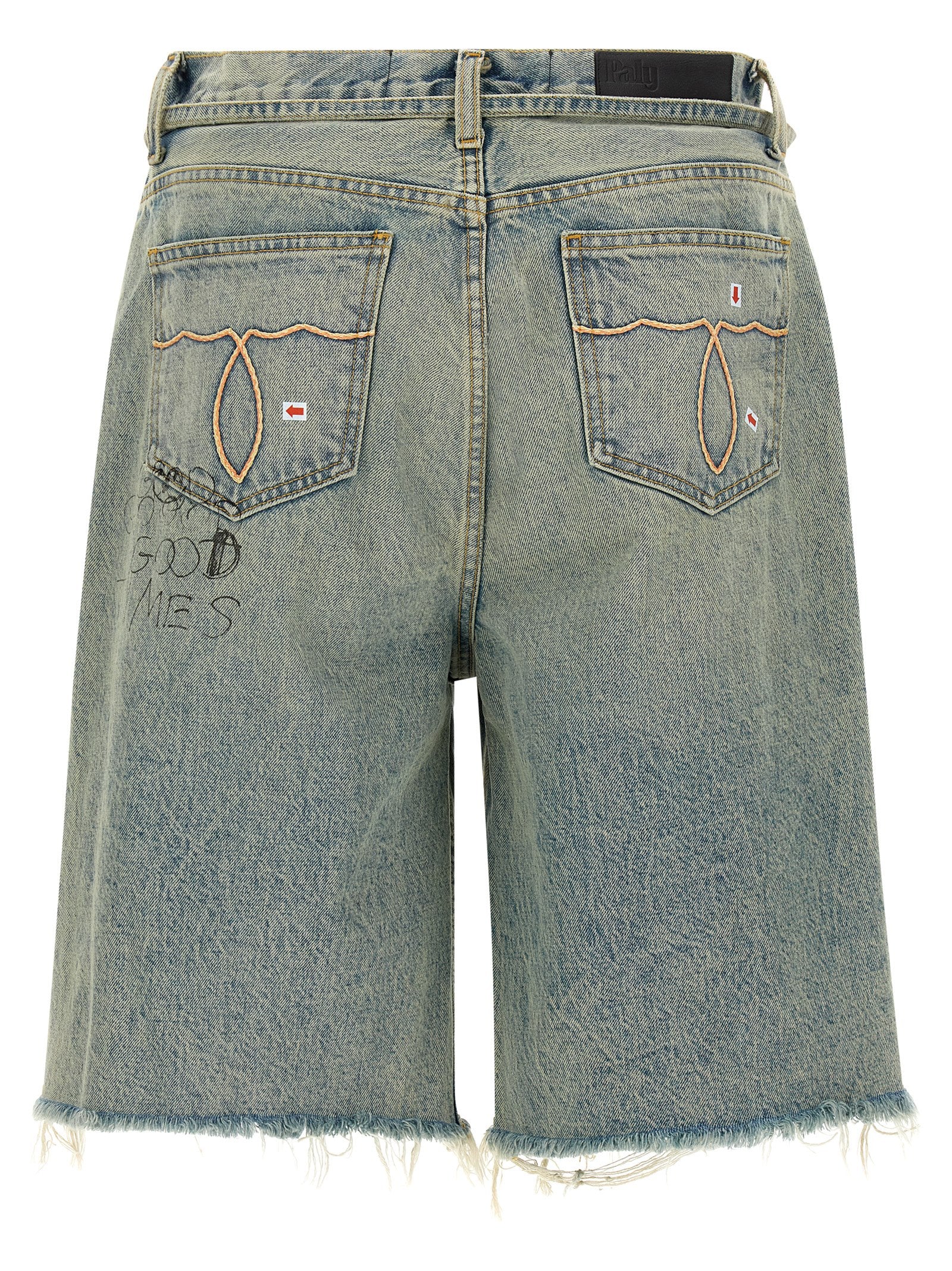 PALY Blue Cotton Bermuda Shorts