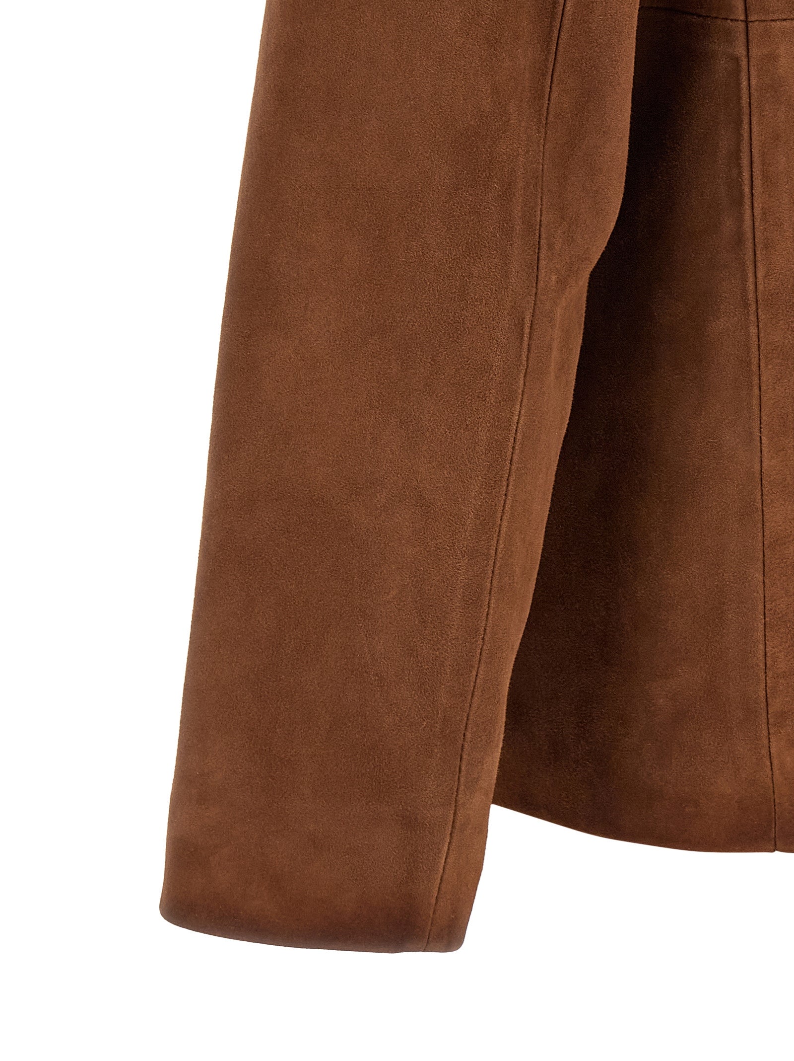 Golden Goose Brown Lamb Leather Leather Jacket