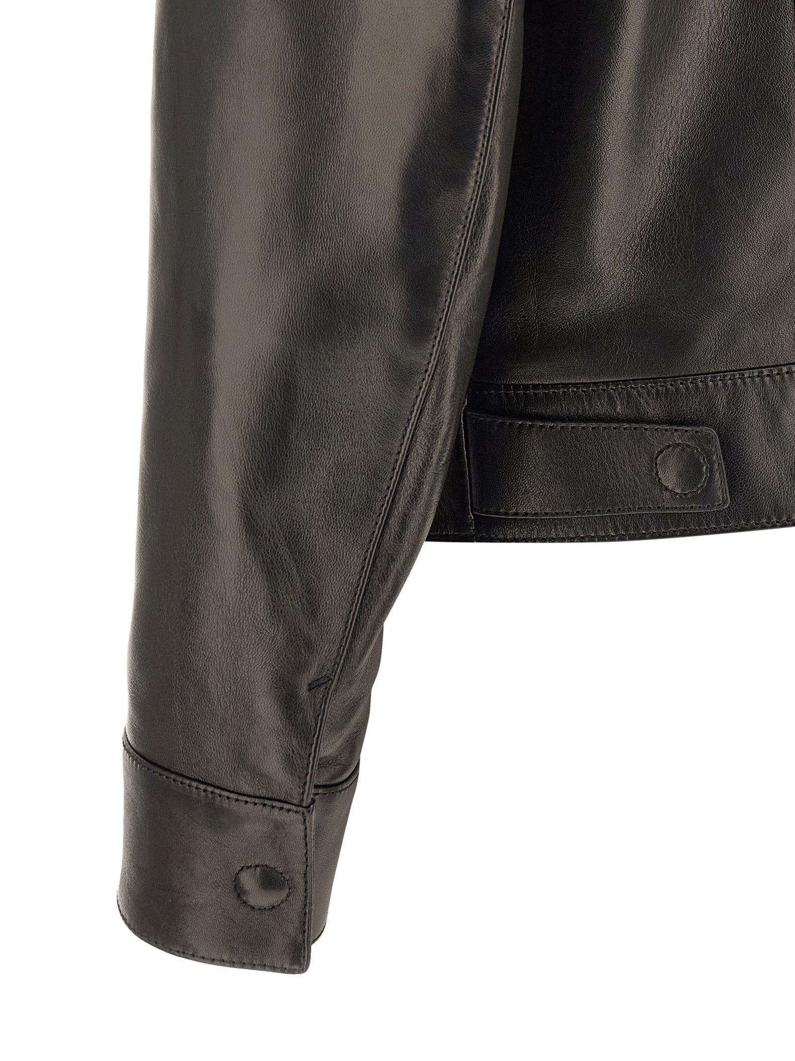 Tom Ford Black Lamb Leather Leather Jacket