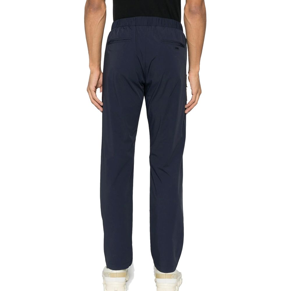 Herno Blue Elastane Casual Pants