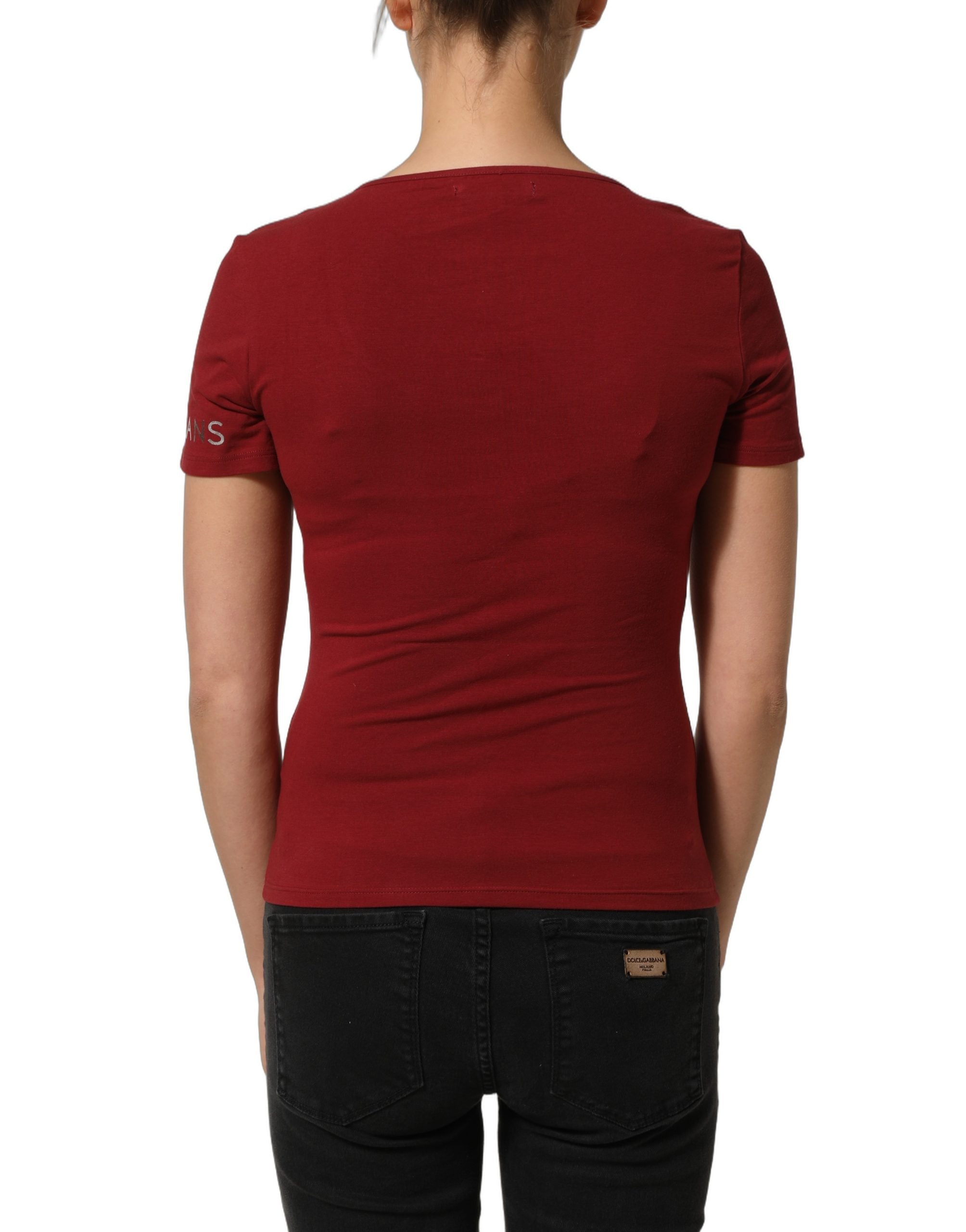 Ferre Black Wool Knit Deep V-Neck Long Sleeves Top