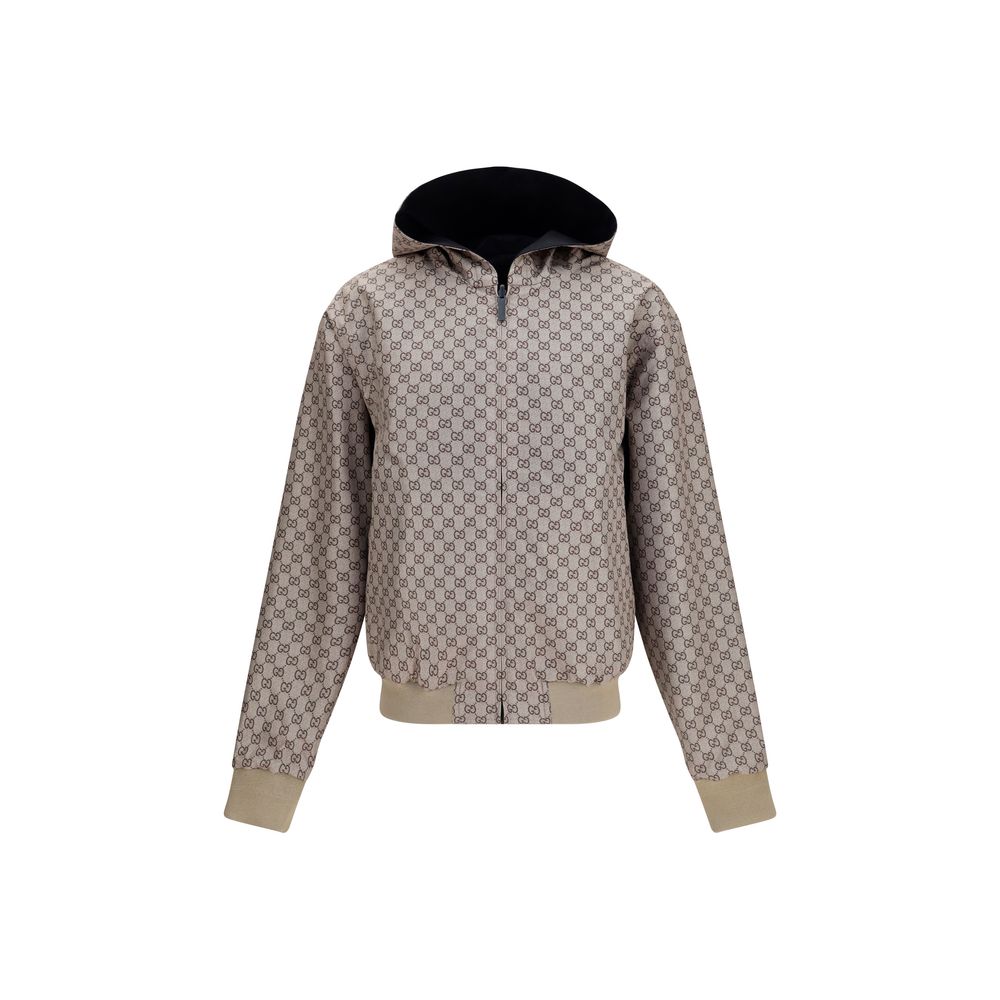 Gucci Black & Beige Reversible Jacket