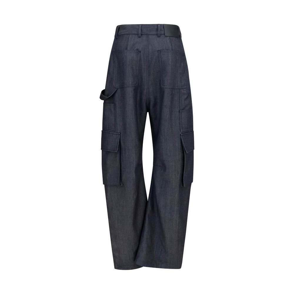 Balenciaga Blue Wool Oves Aries Cargo Pants