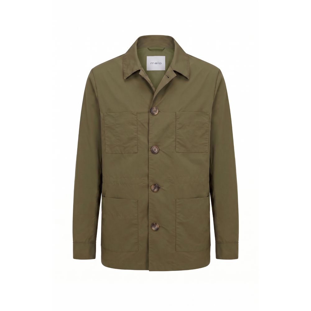 Malo Green Nylon Men Jacket