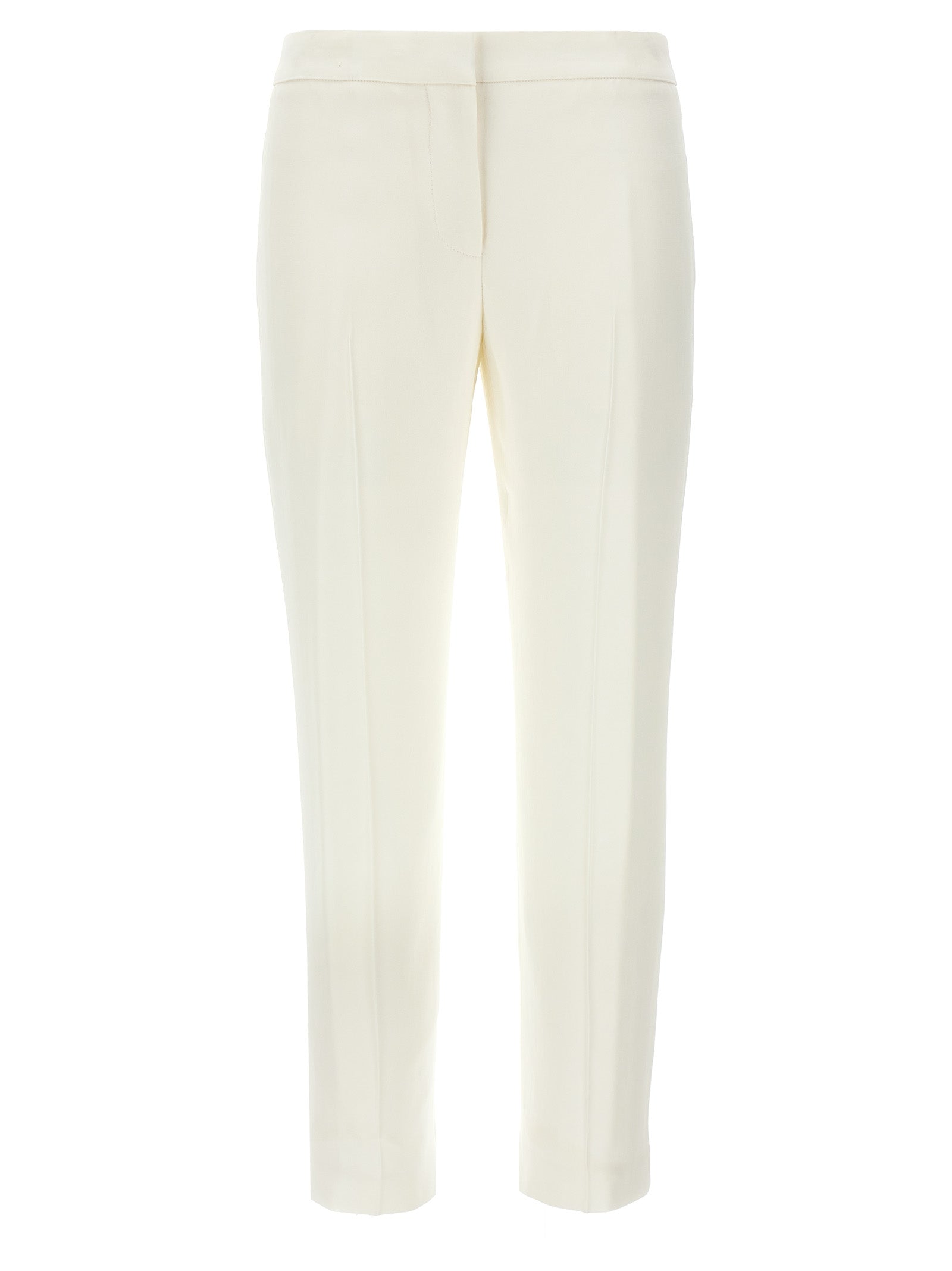Alexander McQueen White Viscose Casual Pants