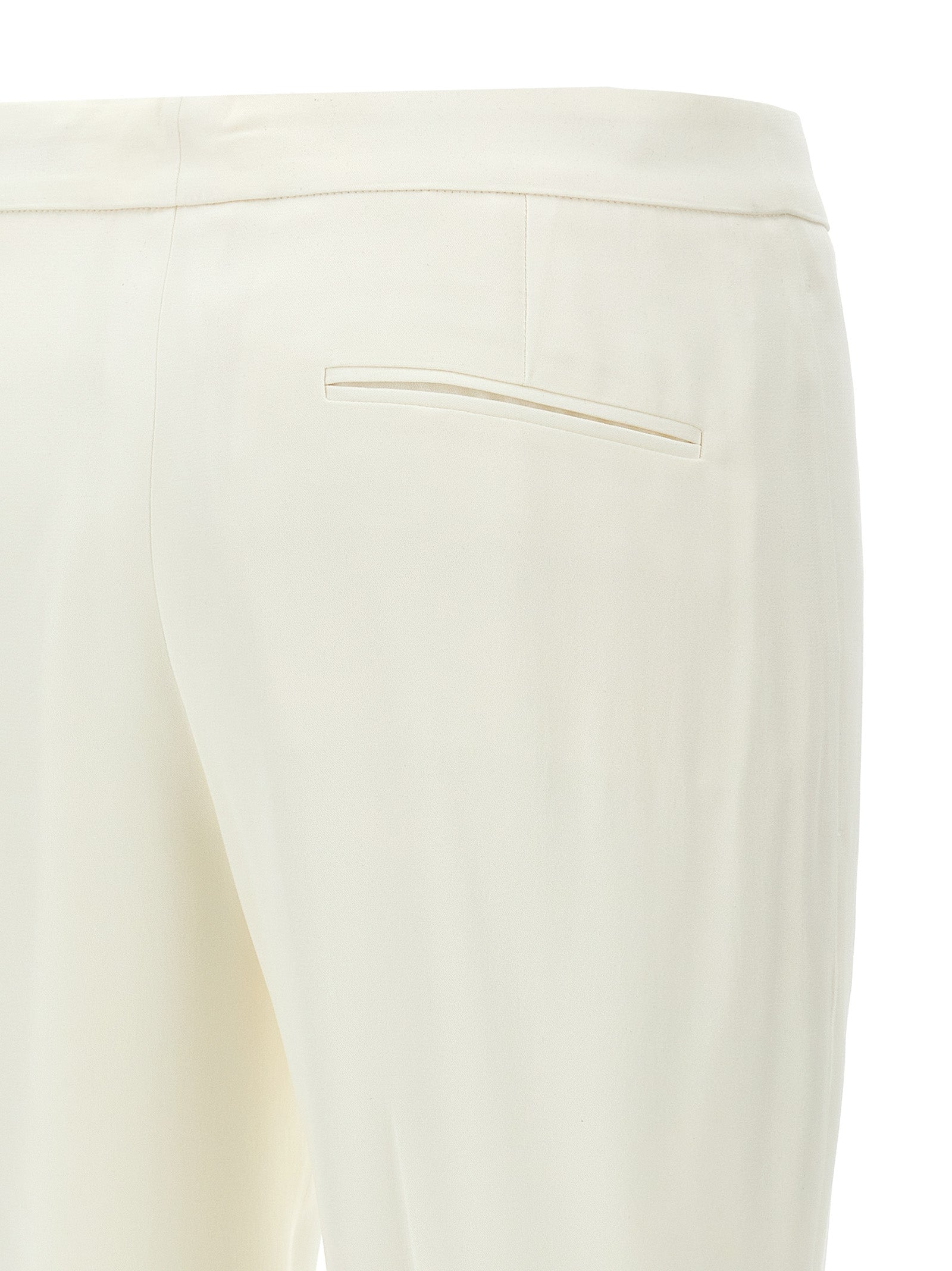 Alexander McQueen White Viscose Casual Pants