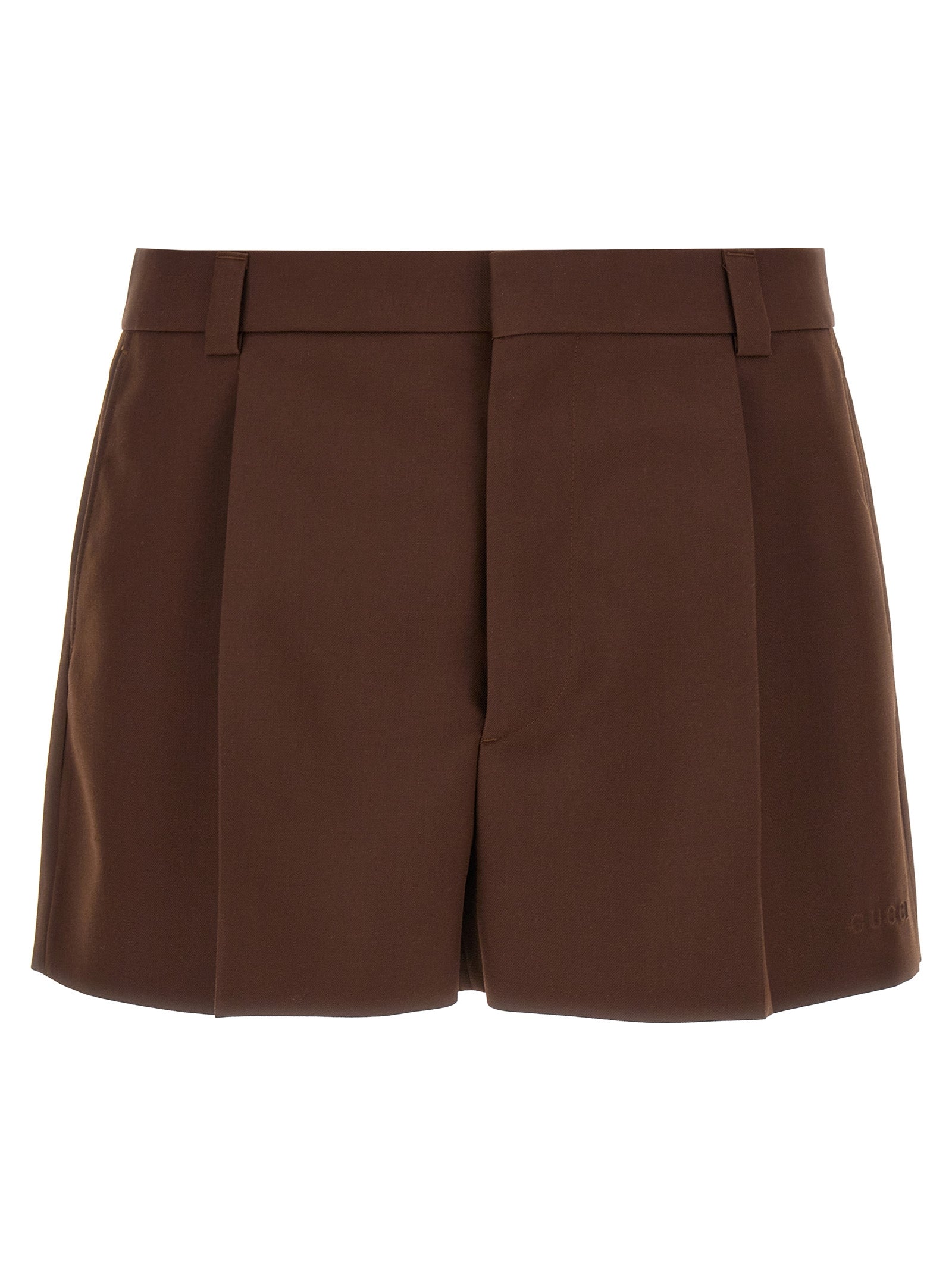 Gucci Brown Wool Bermuda Shorts