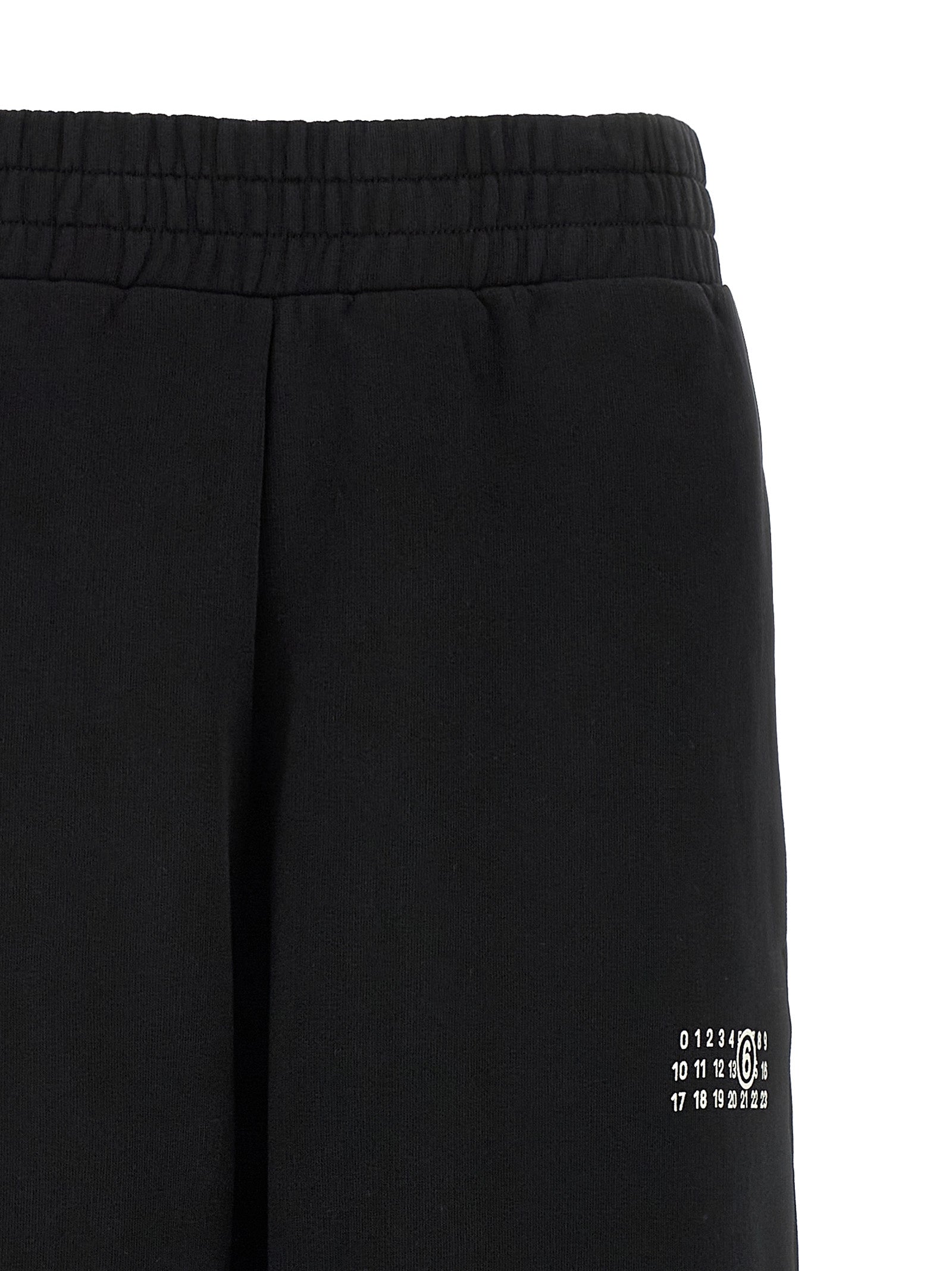 MM6 Maison Margiela Black Cotton Joggers (Workout Pants)