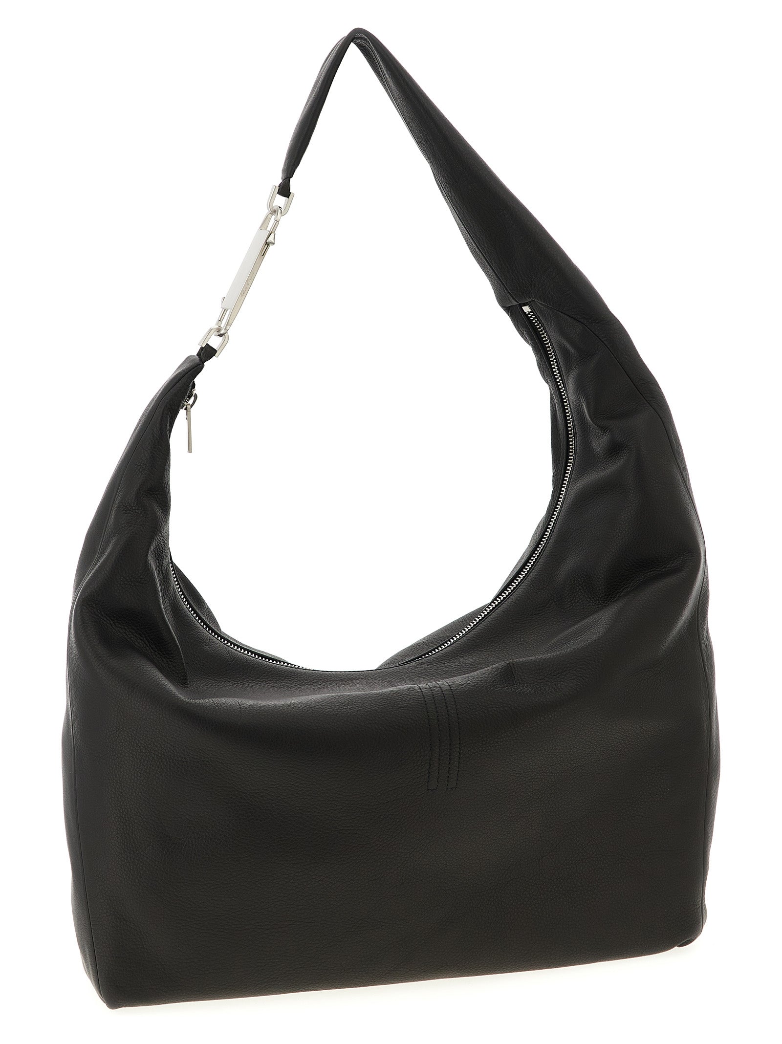 Rick Owens Black Calfskin Shoulder Bag