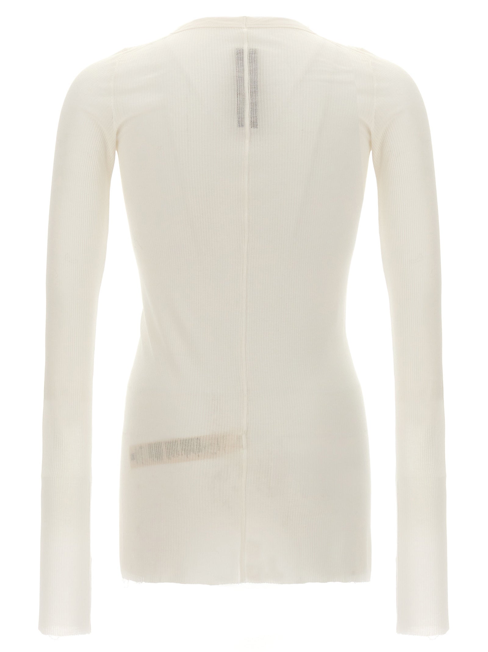 Rick Owens White Viscose T-Shirt