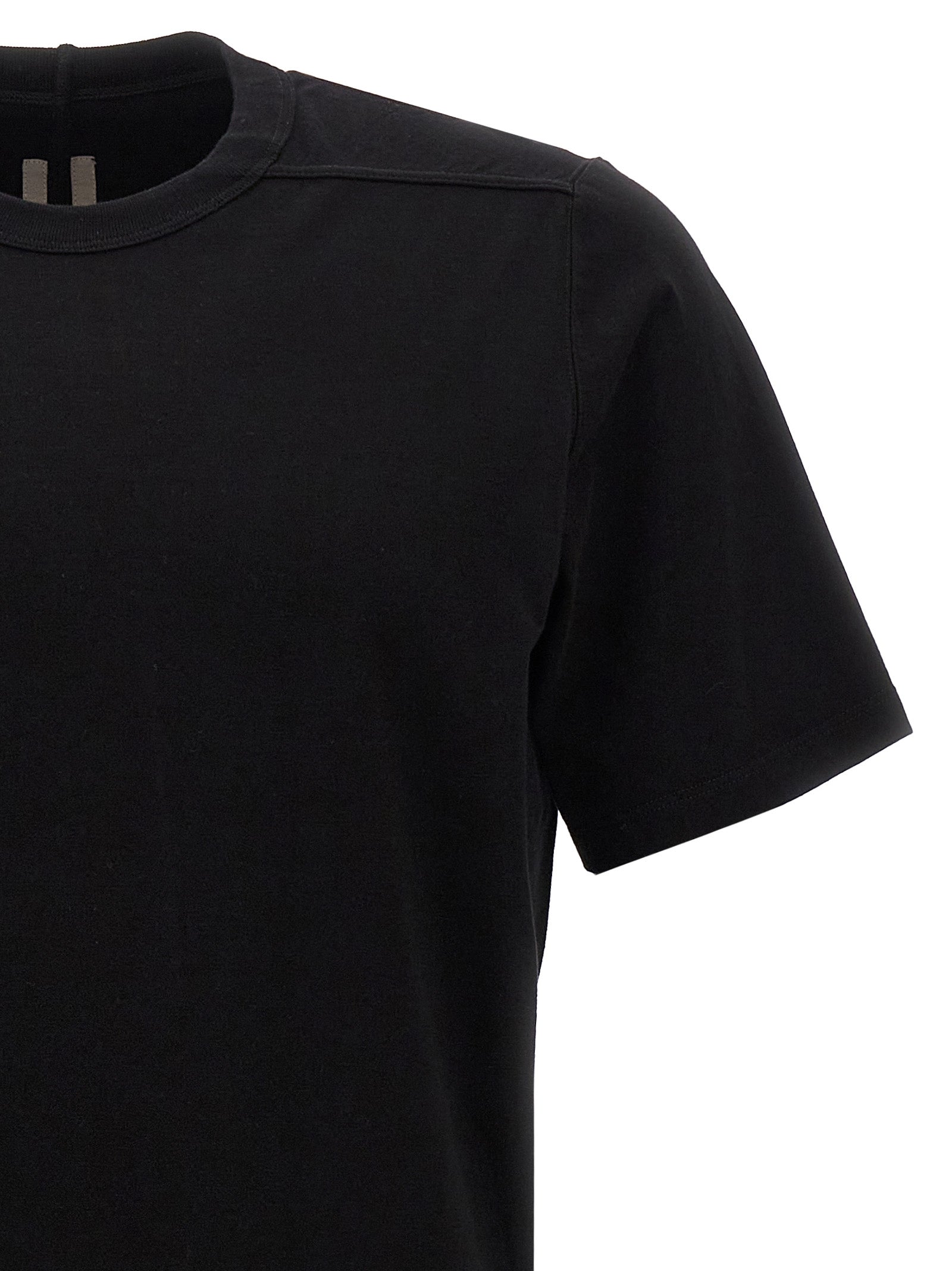 Rick Owens Black Cotton T-Shirt