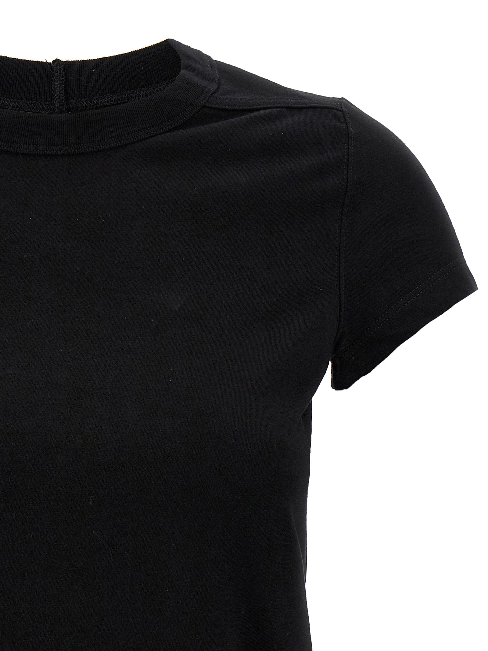 Rick Owens Black Cotton T-Shirt