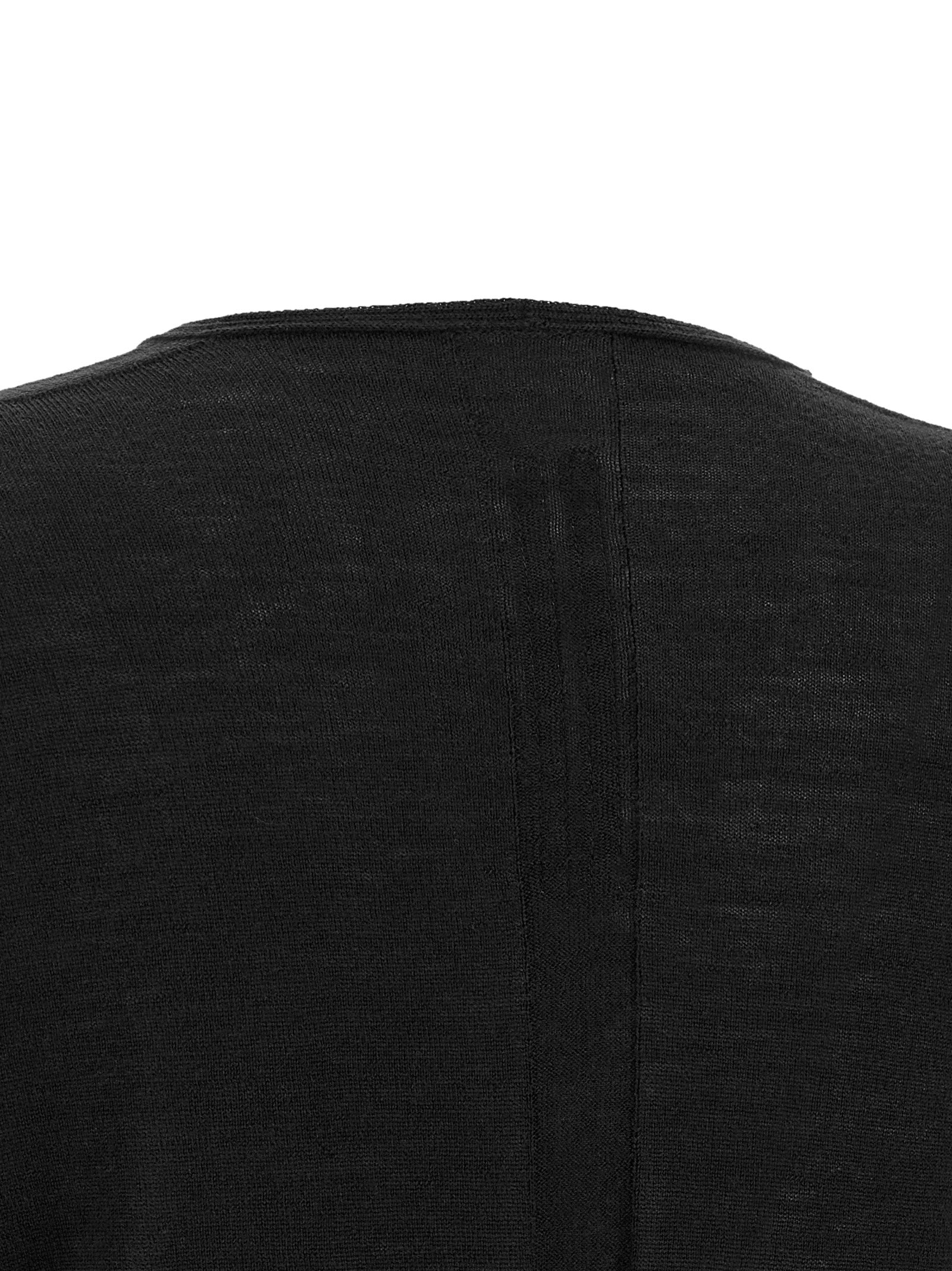 Rick Owens Black Cotton Sweatshirt