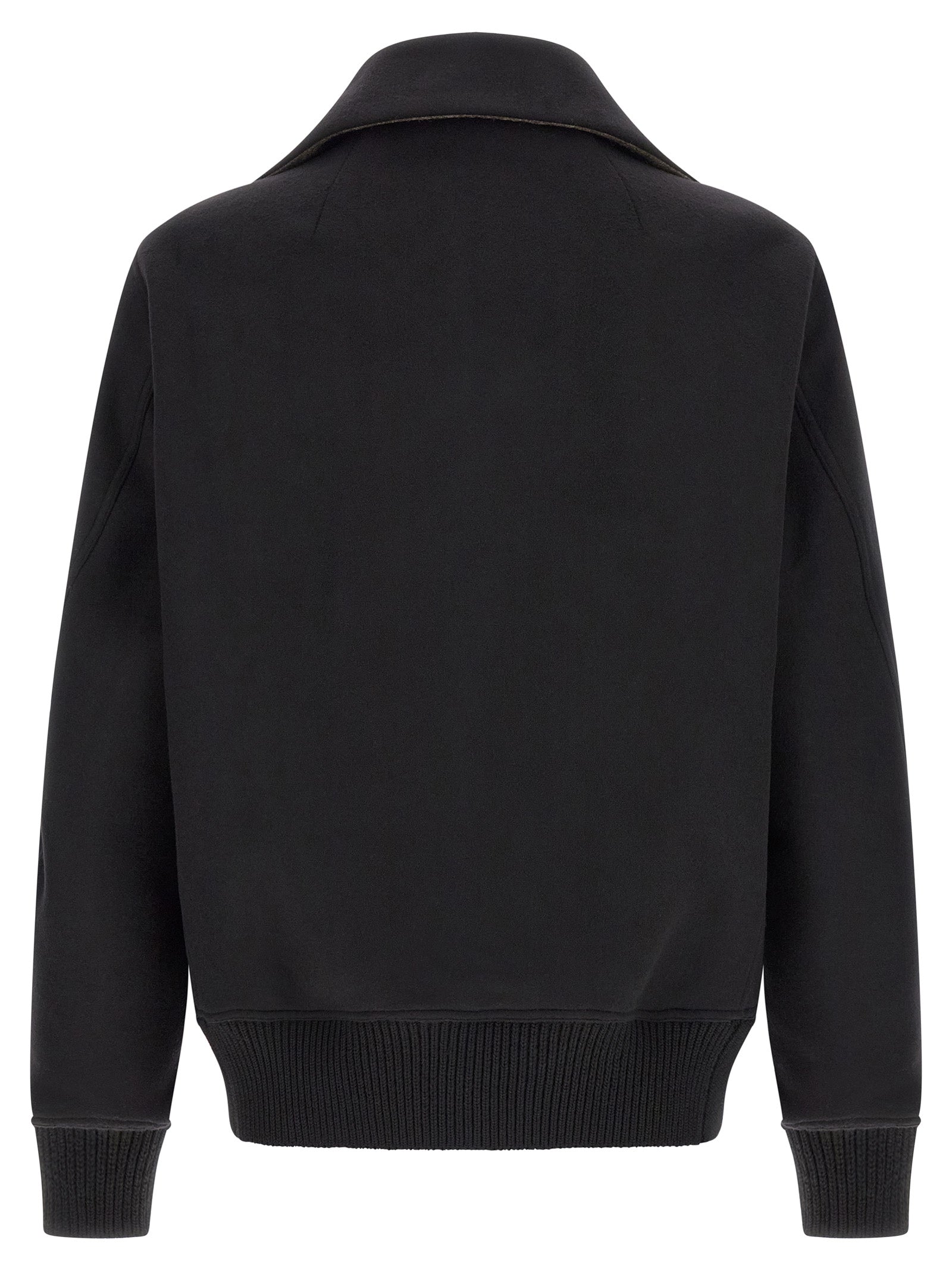 Rick Owens Black Virgin Wool Bomber
