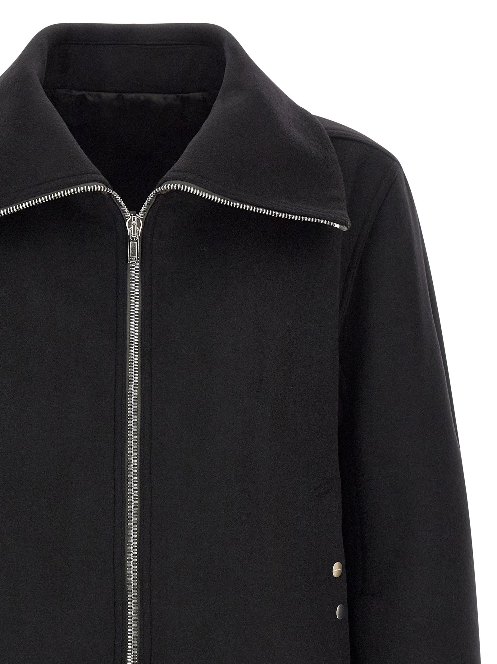 Rick Owens Black Virgin Wool Bomber