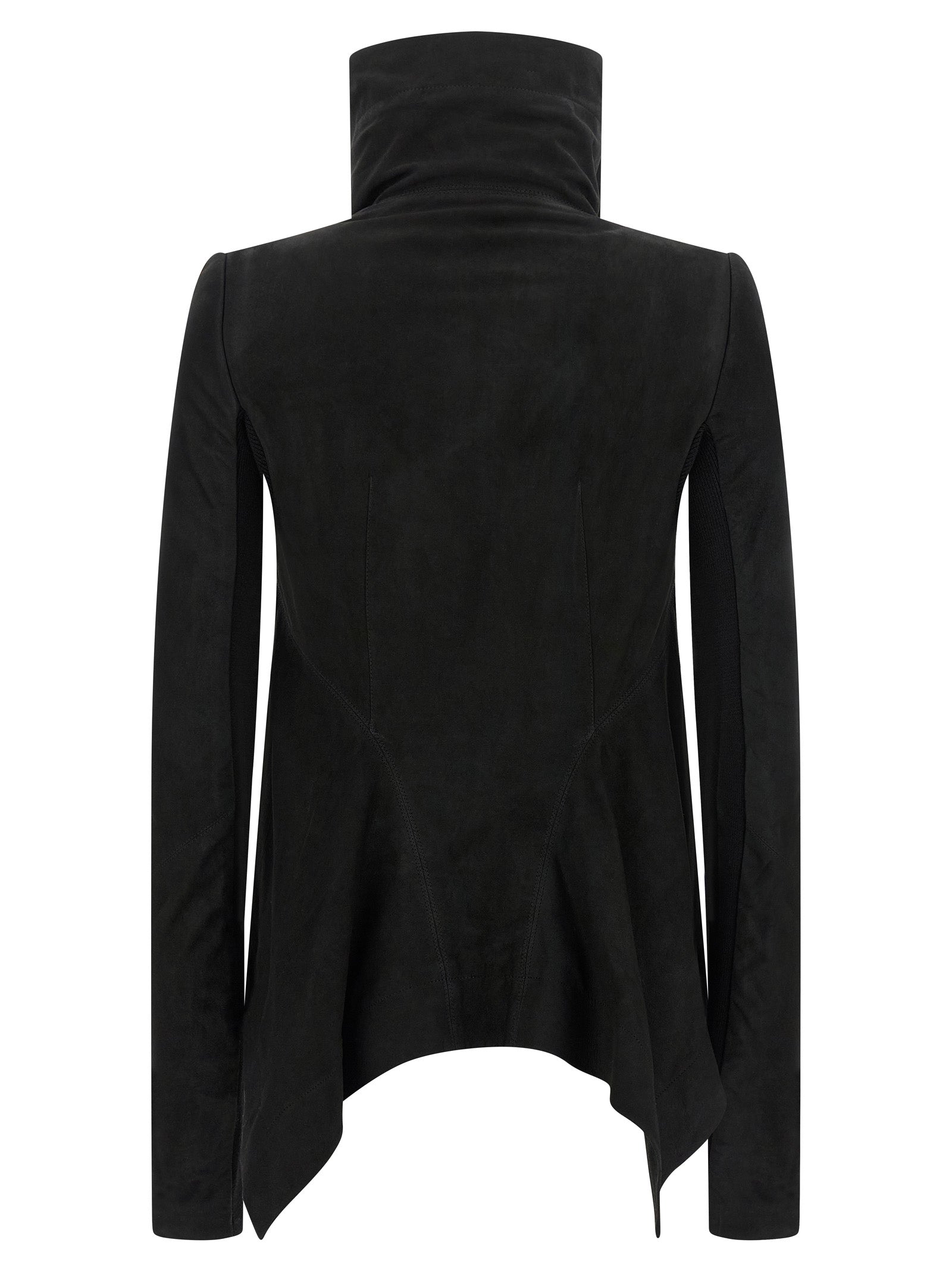 Rick Owens Black Lamb Leather Leather Jacket