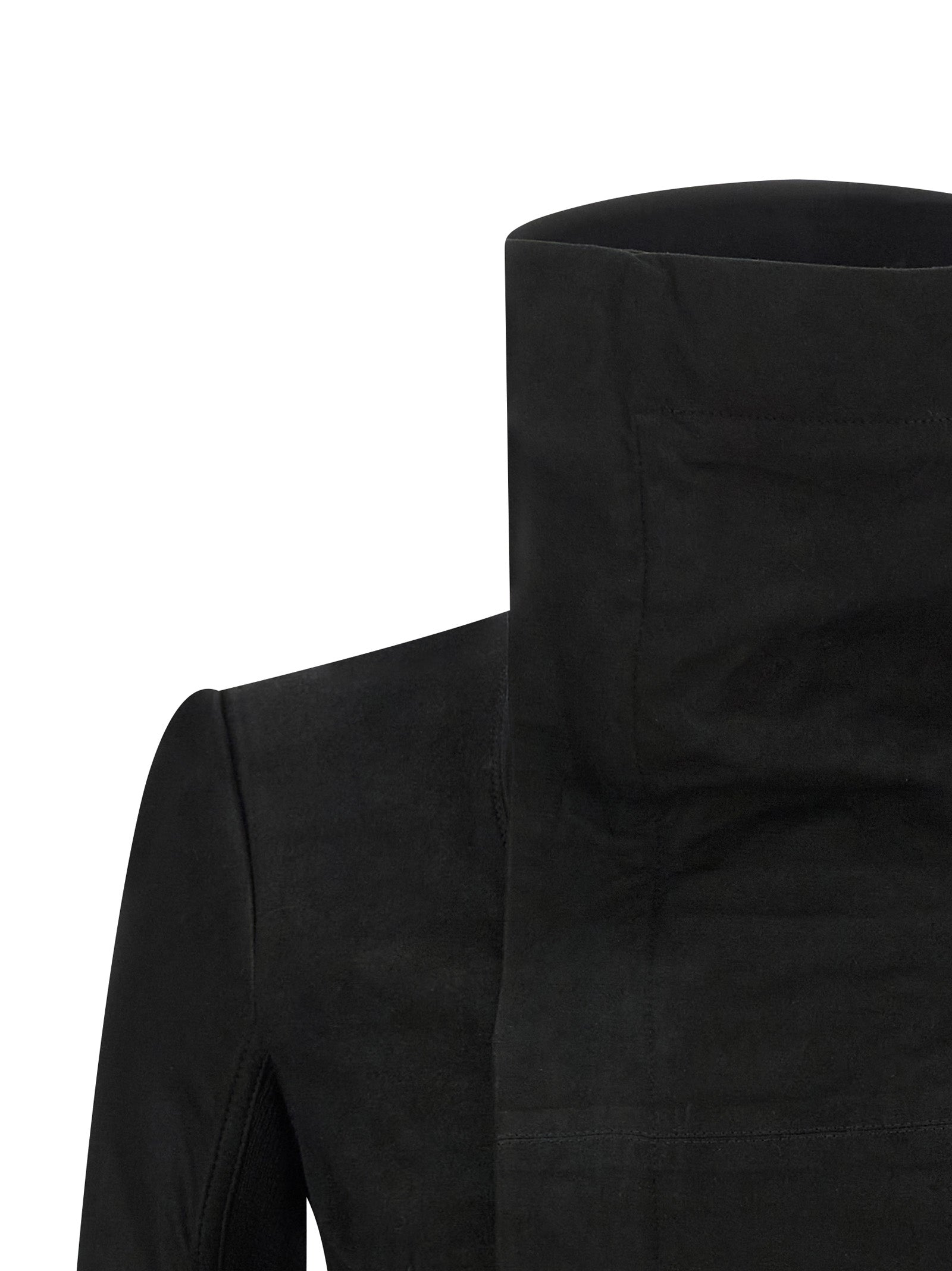 Rick Owens Black Lamb Leather Leather Jacket