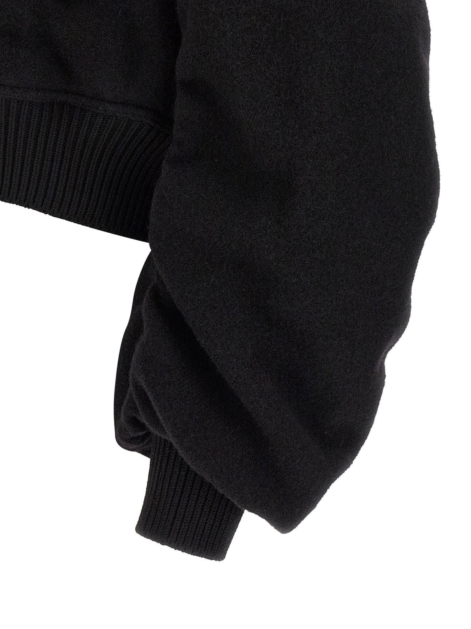 Rick Owens Black Virgin Wool Bomber