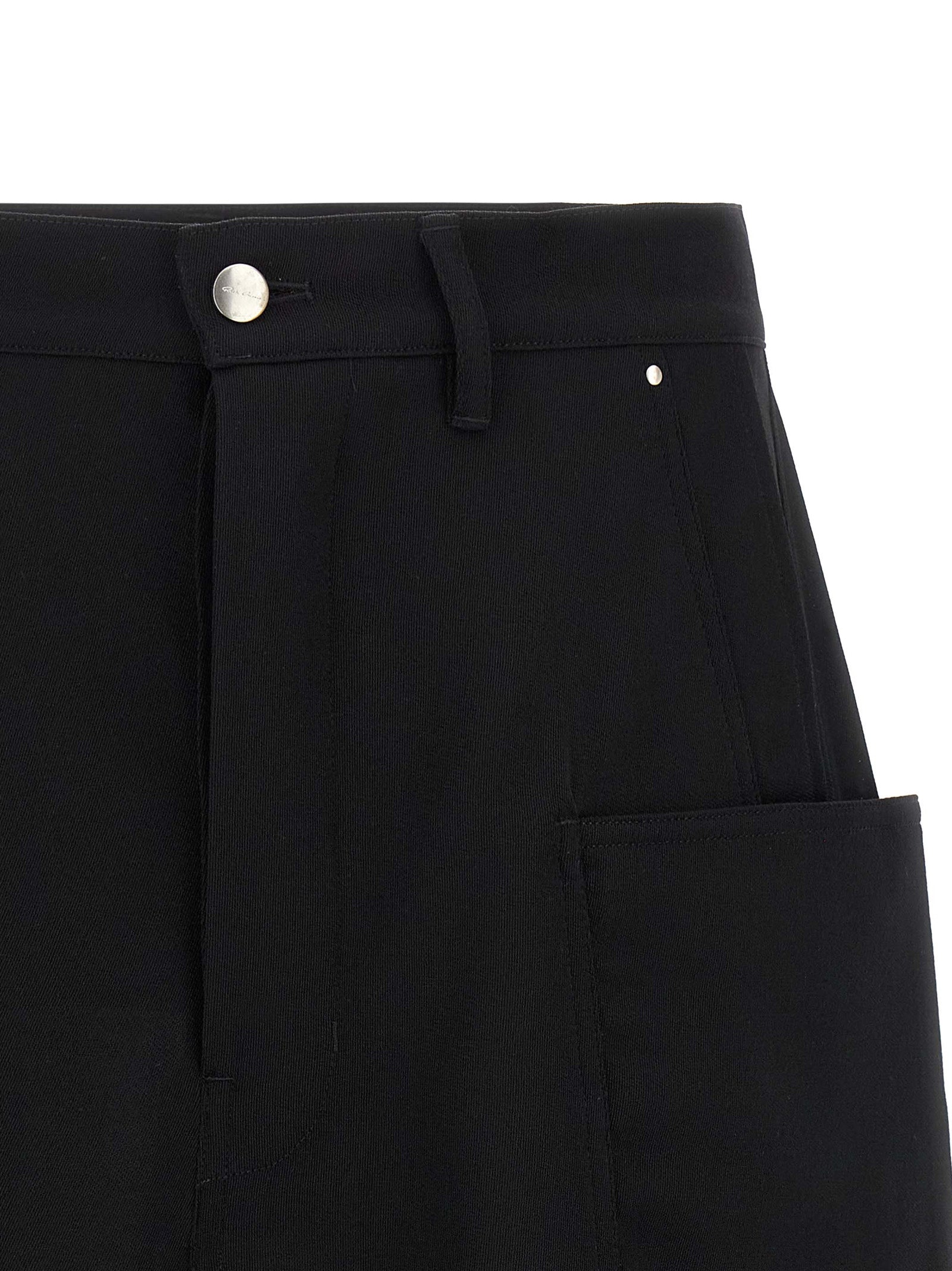 Rick Owens Black Wool Bermuda Shorts