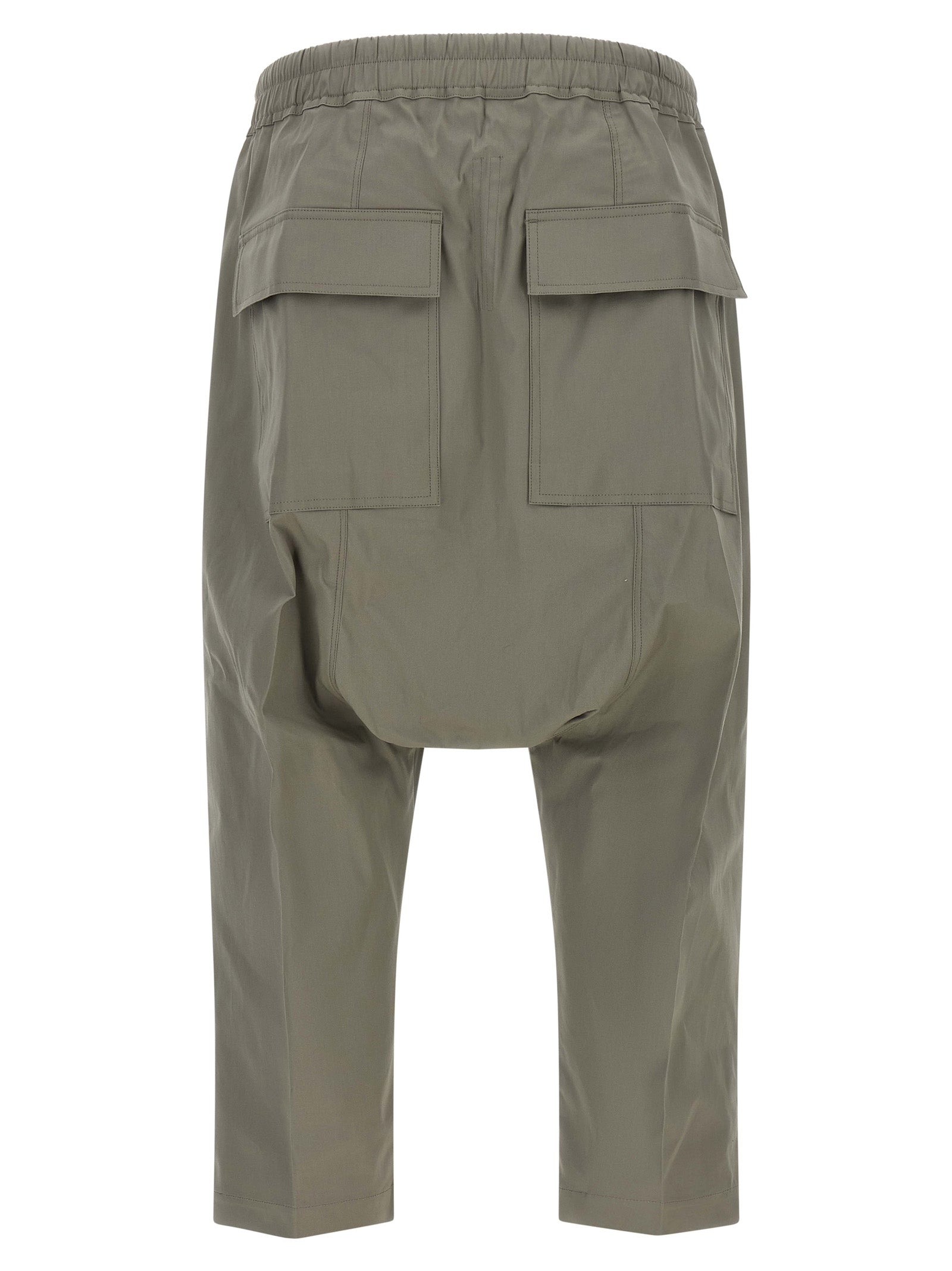 Rick Owens Gray Cotton Cropped Pants