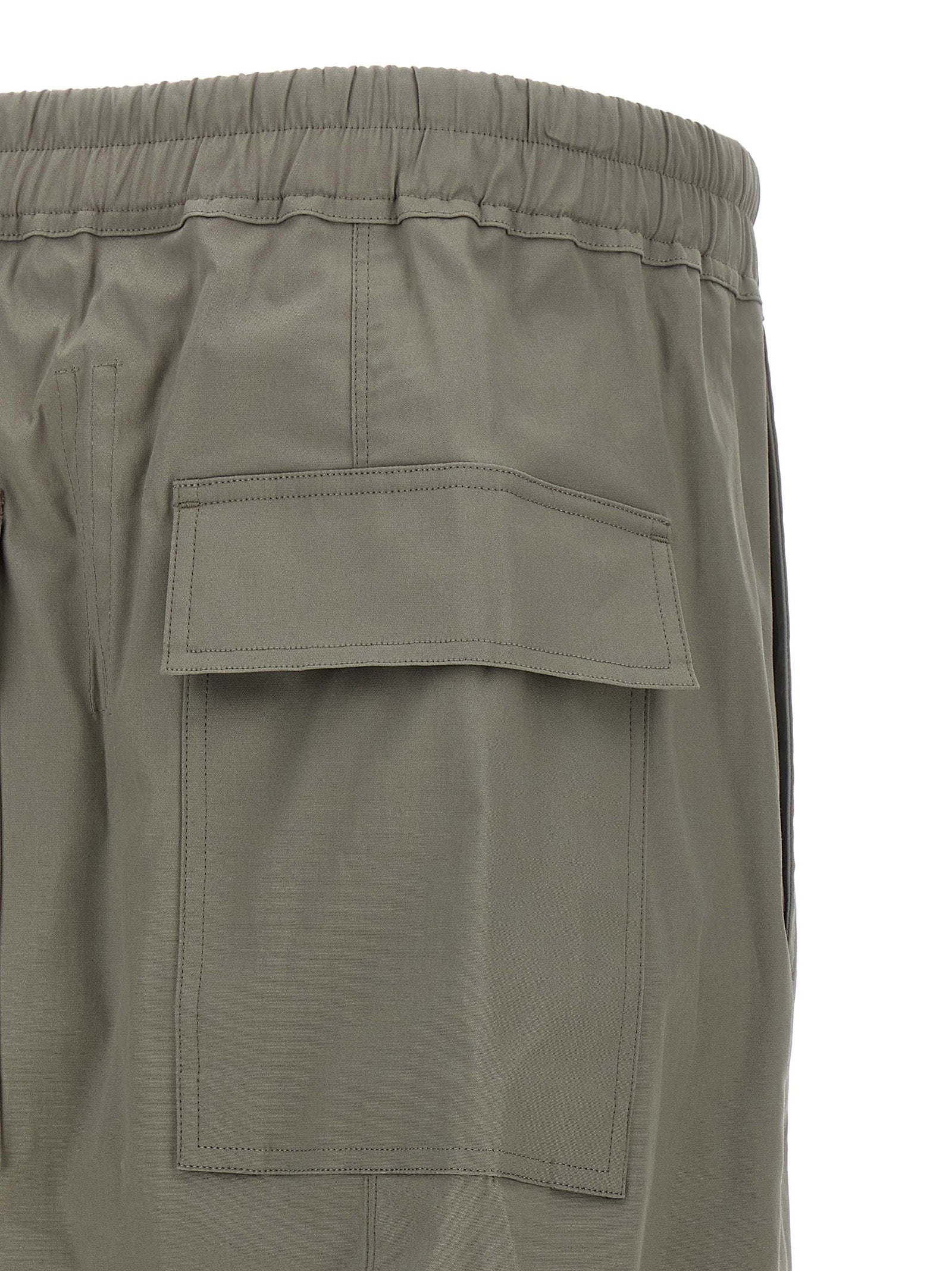 Rick Owens Gray Cotton Cropped Pants