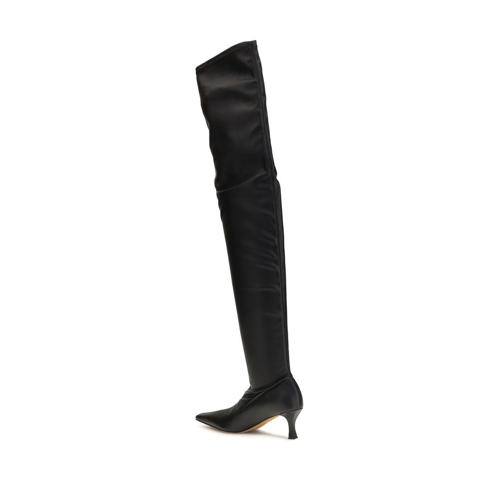 Proenza Schouler Black Polyurethane Over The Knee