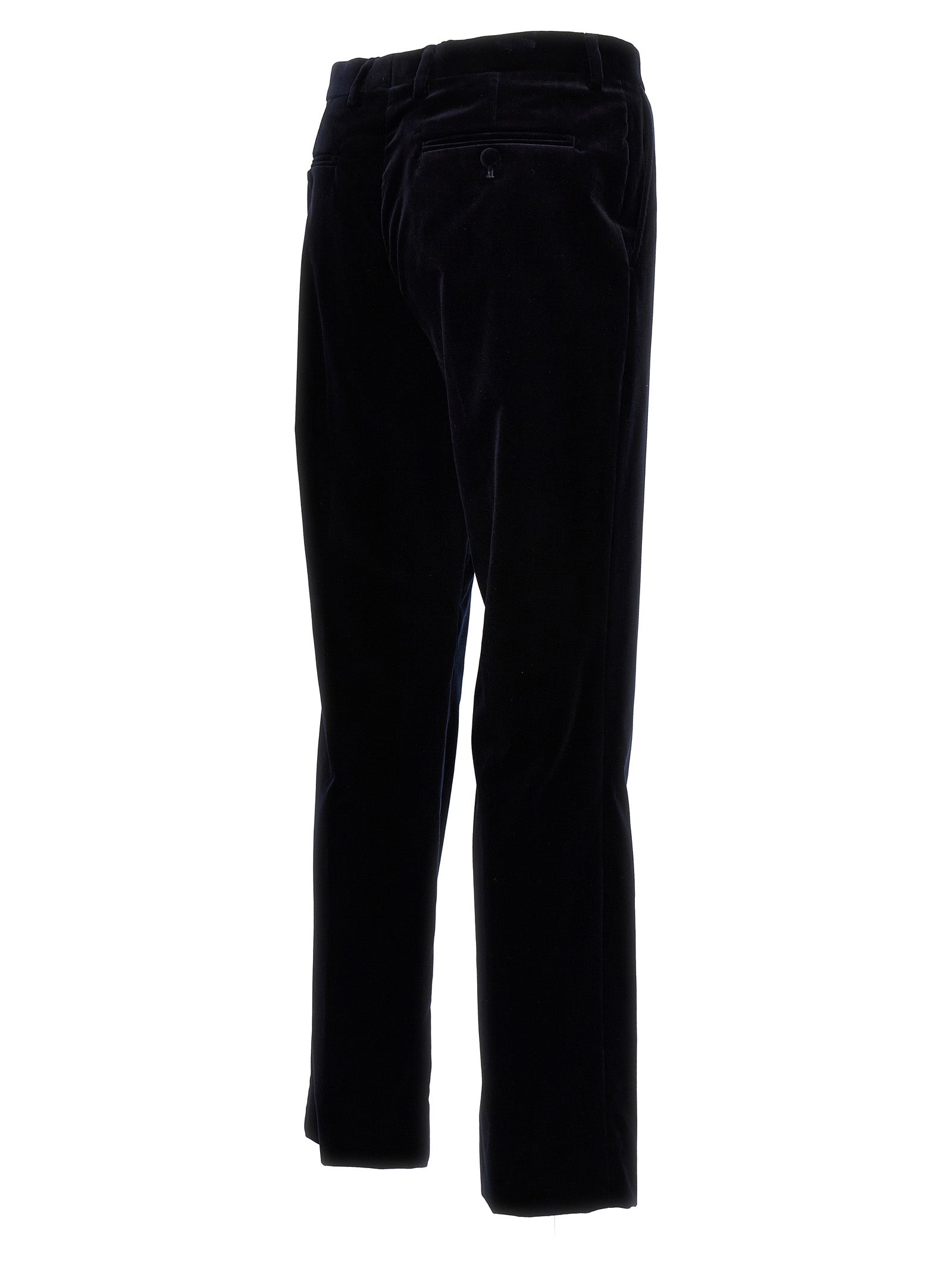 Gucci Blue Cotton Casual Pants