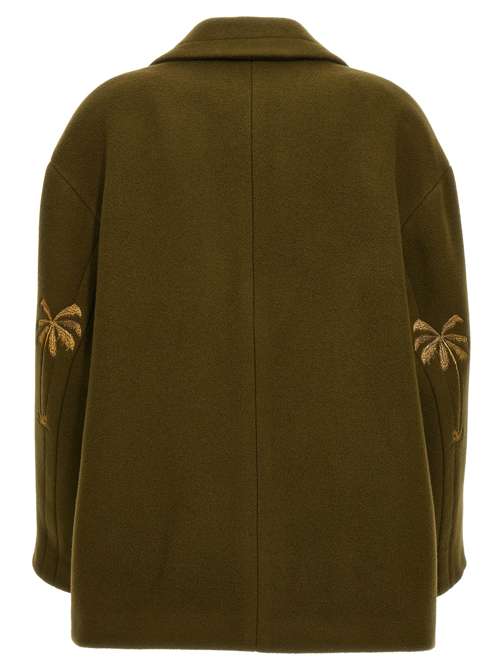 Palm Angels Bicolor Virgin Wool Coat