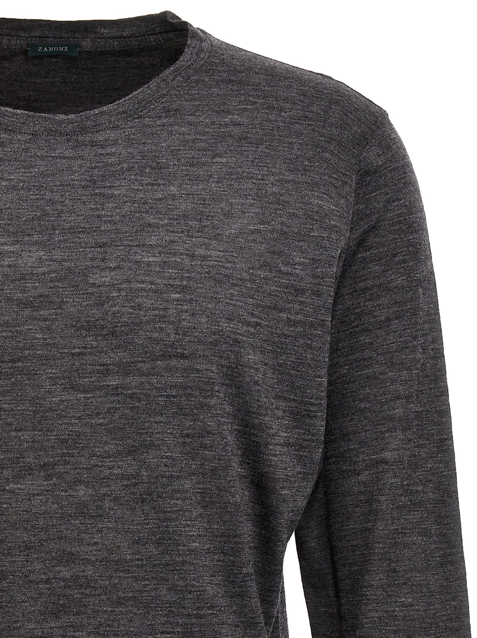 ZANONE Gray Virgin Wool Cardigan