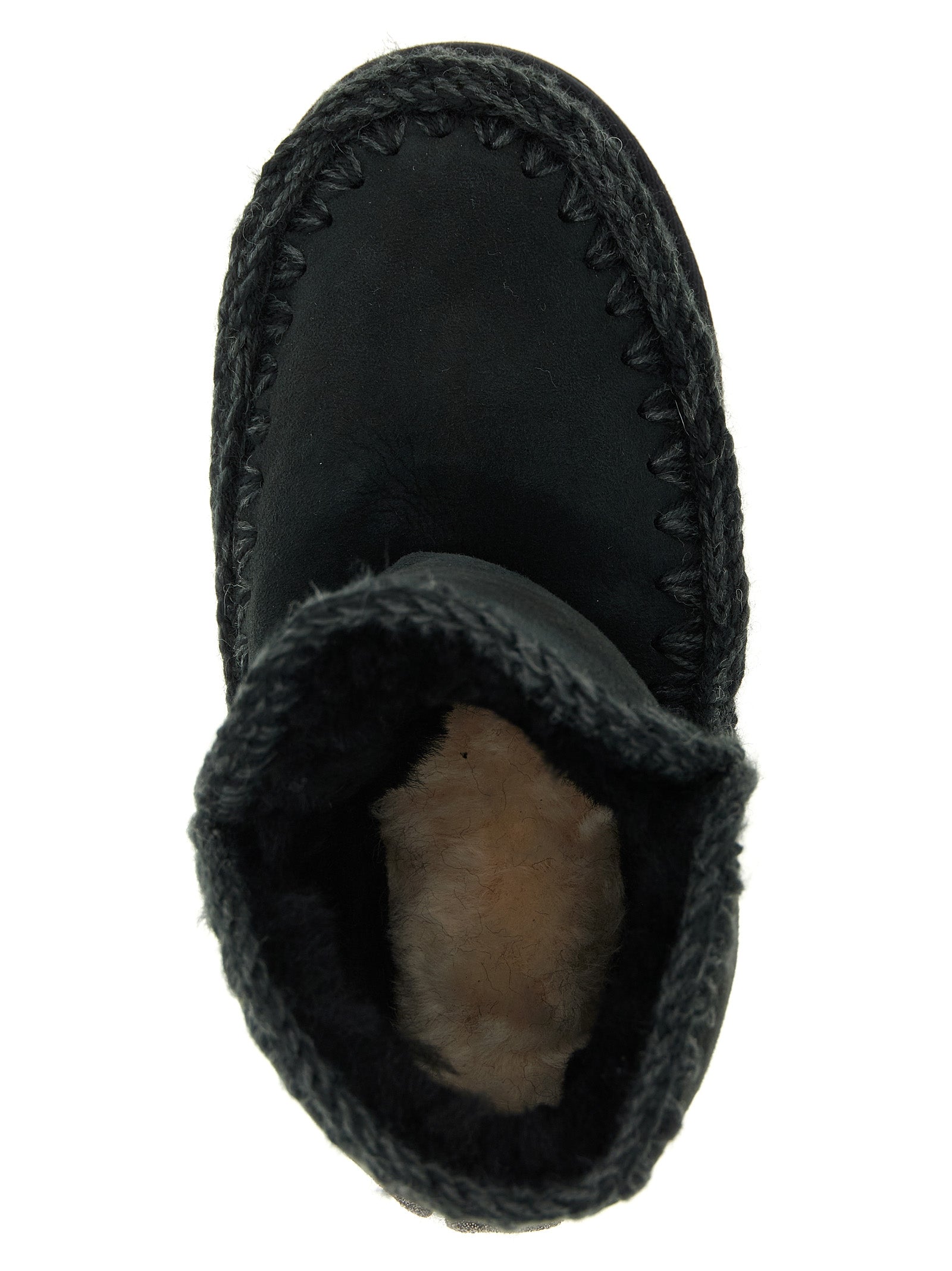 Mou Black Lambskin Ankle Boots