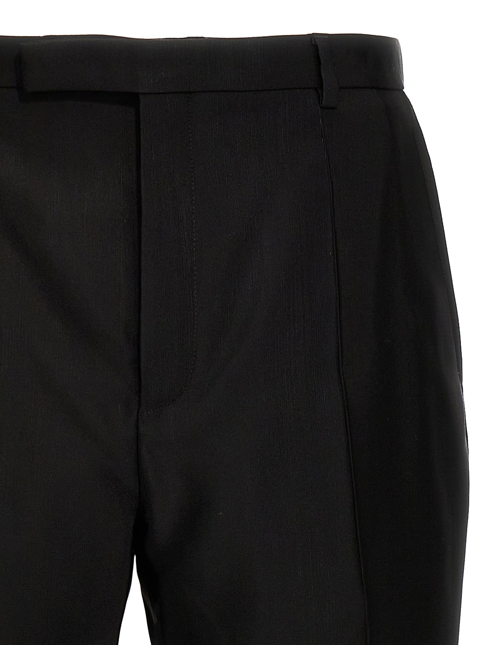 Saint Laurent Black Acetate Dress Pants