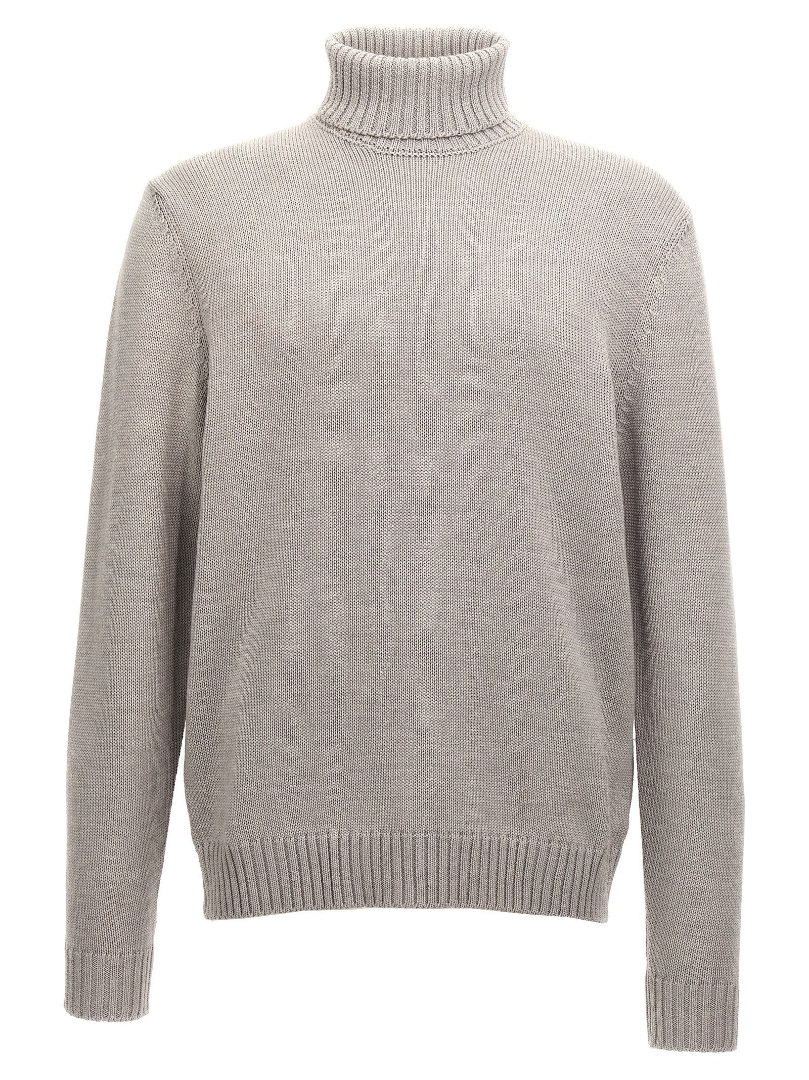ZANONE Gray Virgin Wool Cardigan