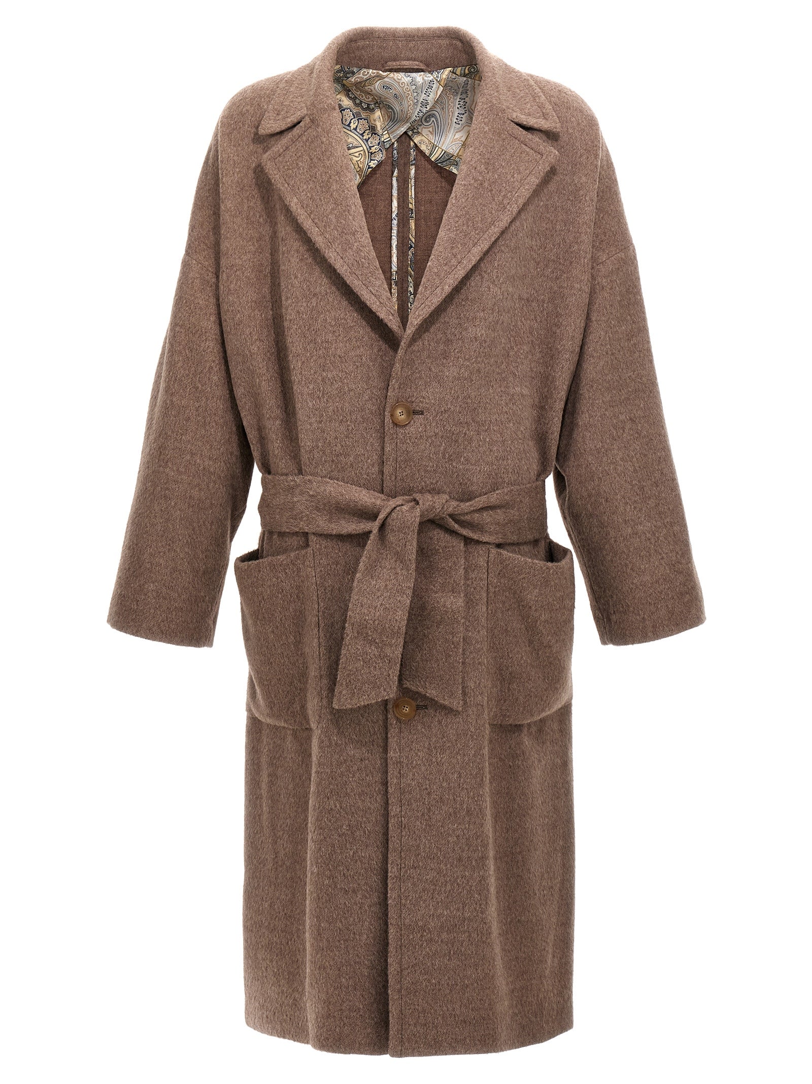 Etro Beige Wool Coat
