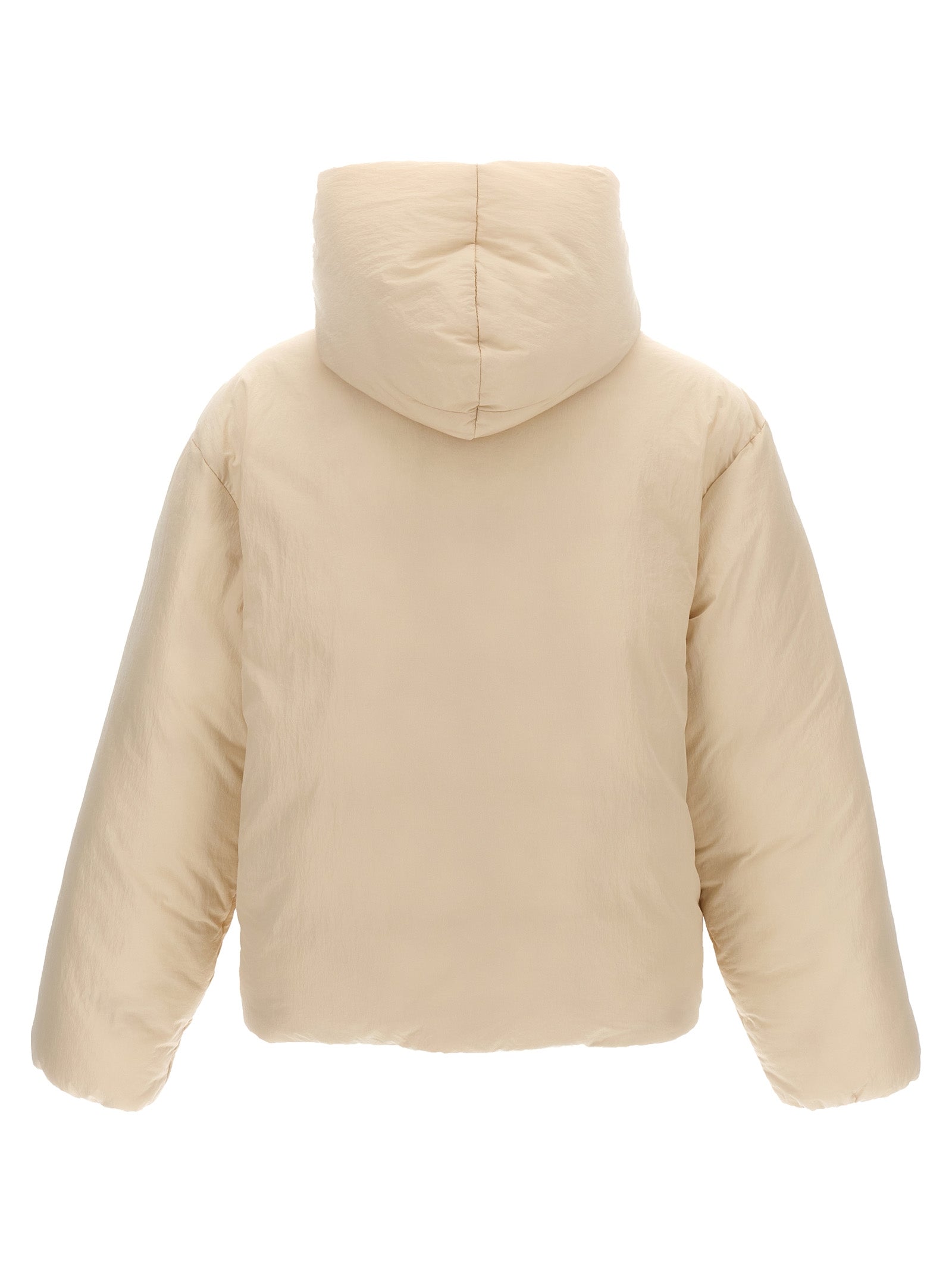Jacquemus White Polyamide Full-Length Jacket