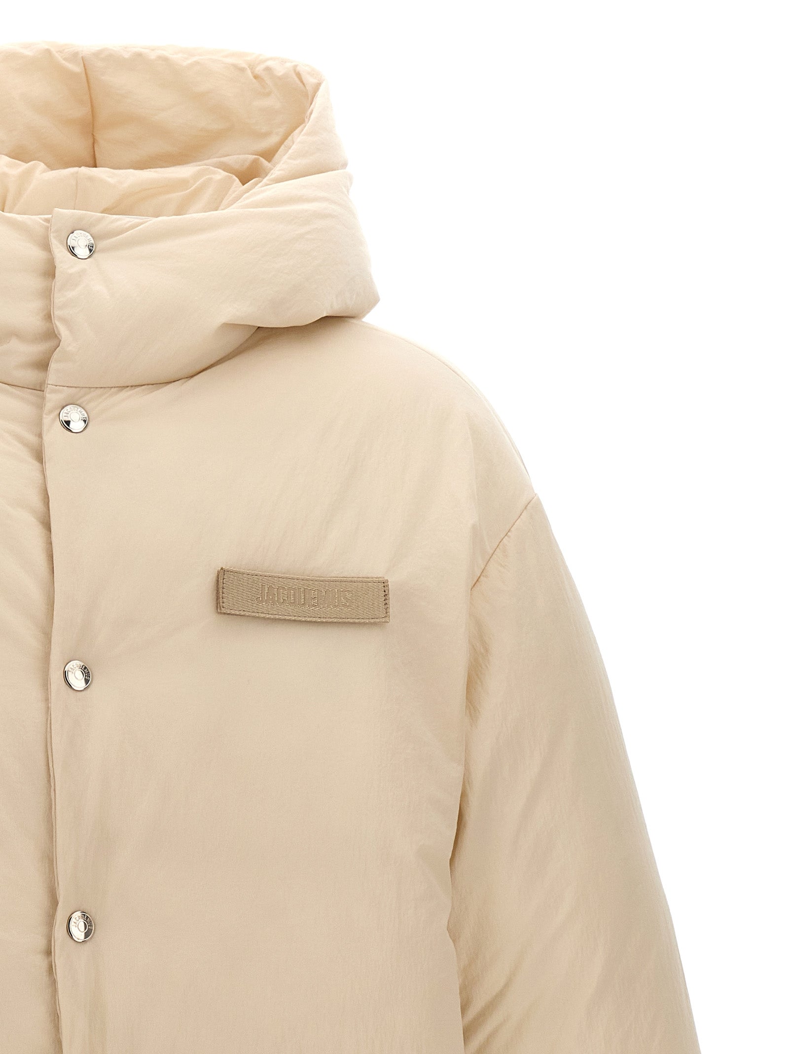 Jacquemus White Polyamide Full-Length Jacket