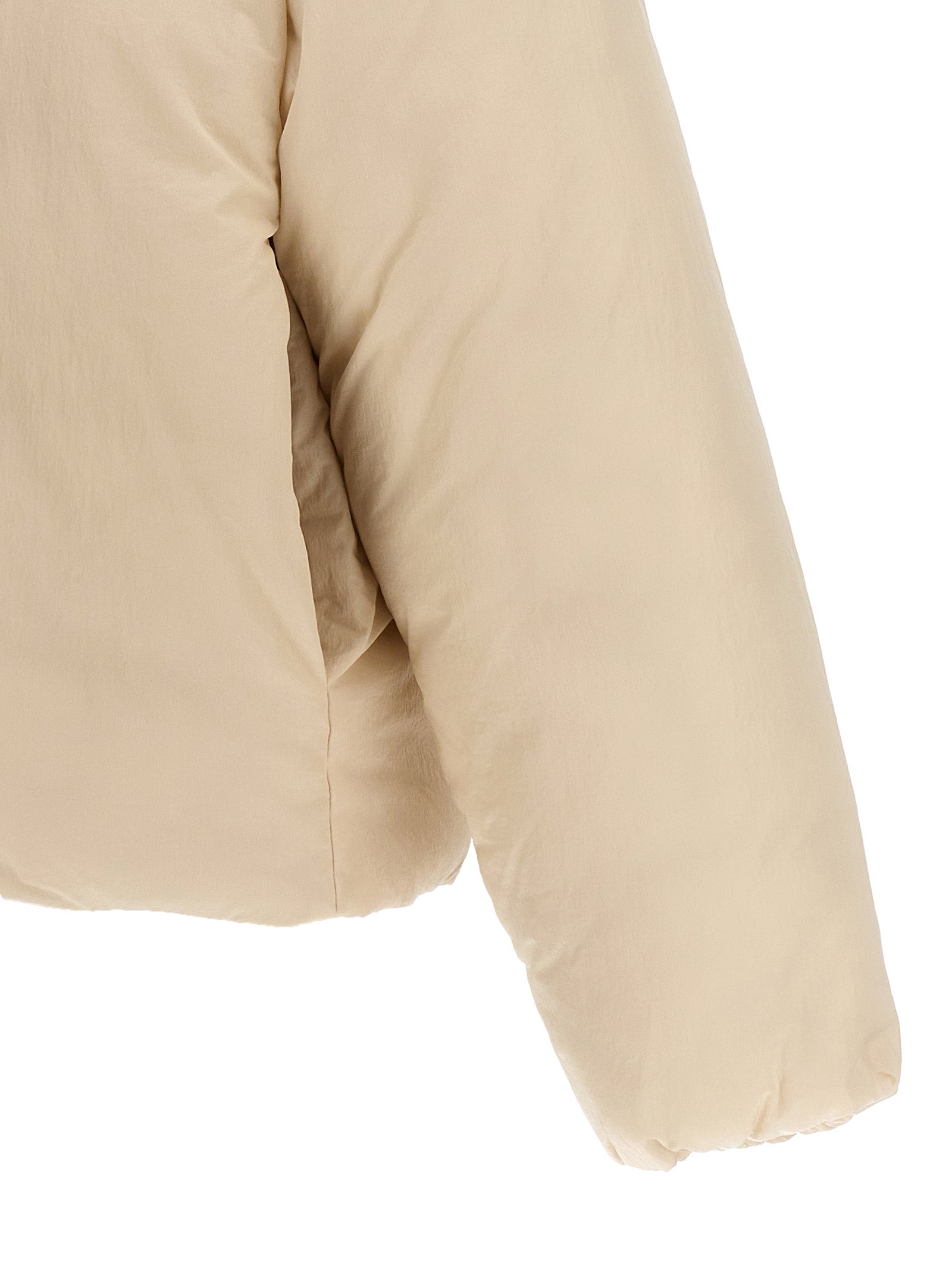 Jacquemus White Polyamide Full-Length Jacket