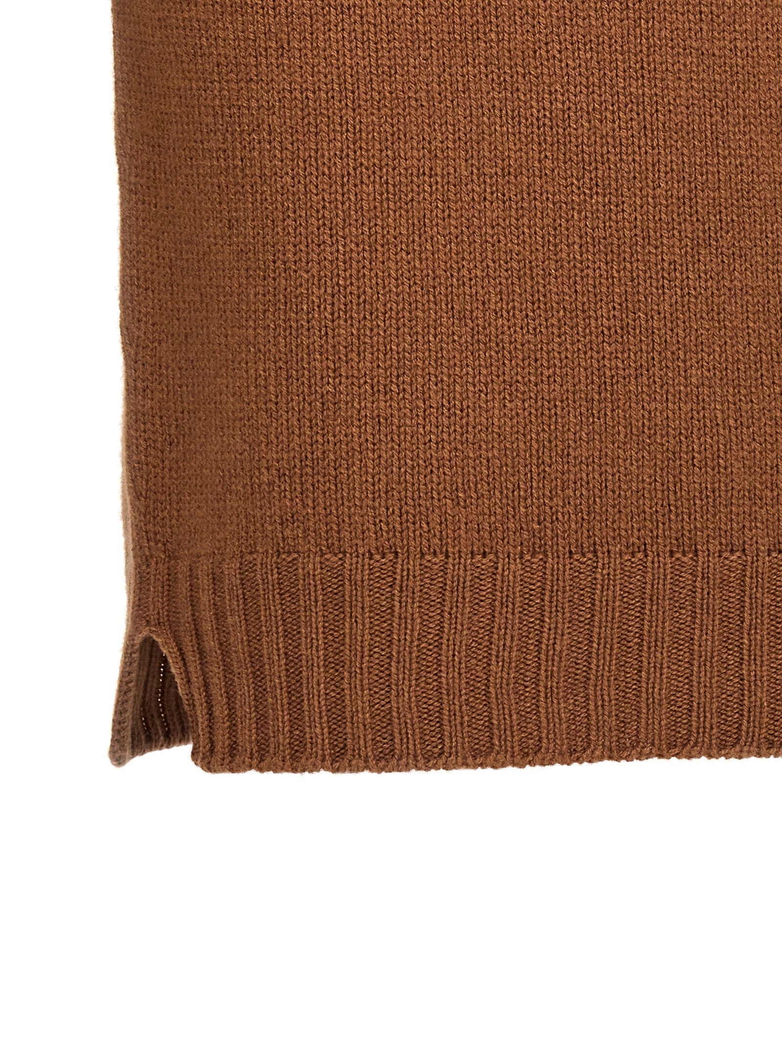 MA'RY'YA Brown Wool Cardigan