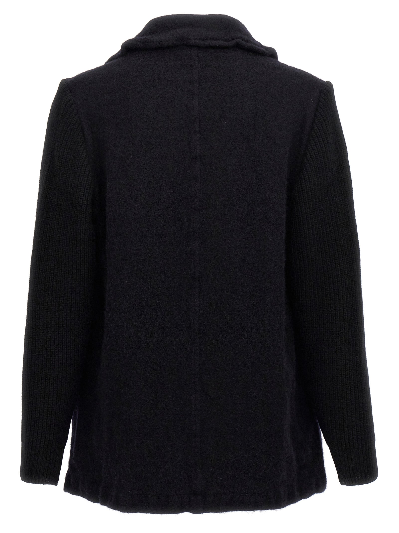 Comme Des Garçons Blue Wool Coat