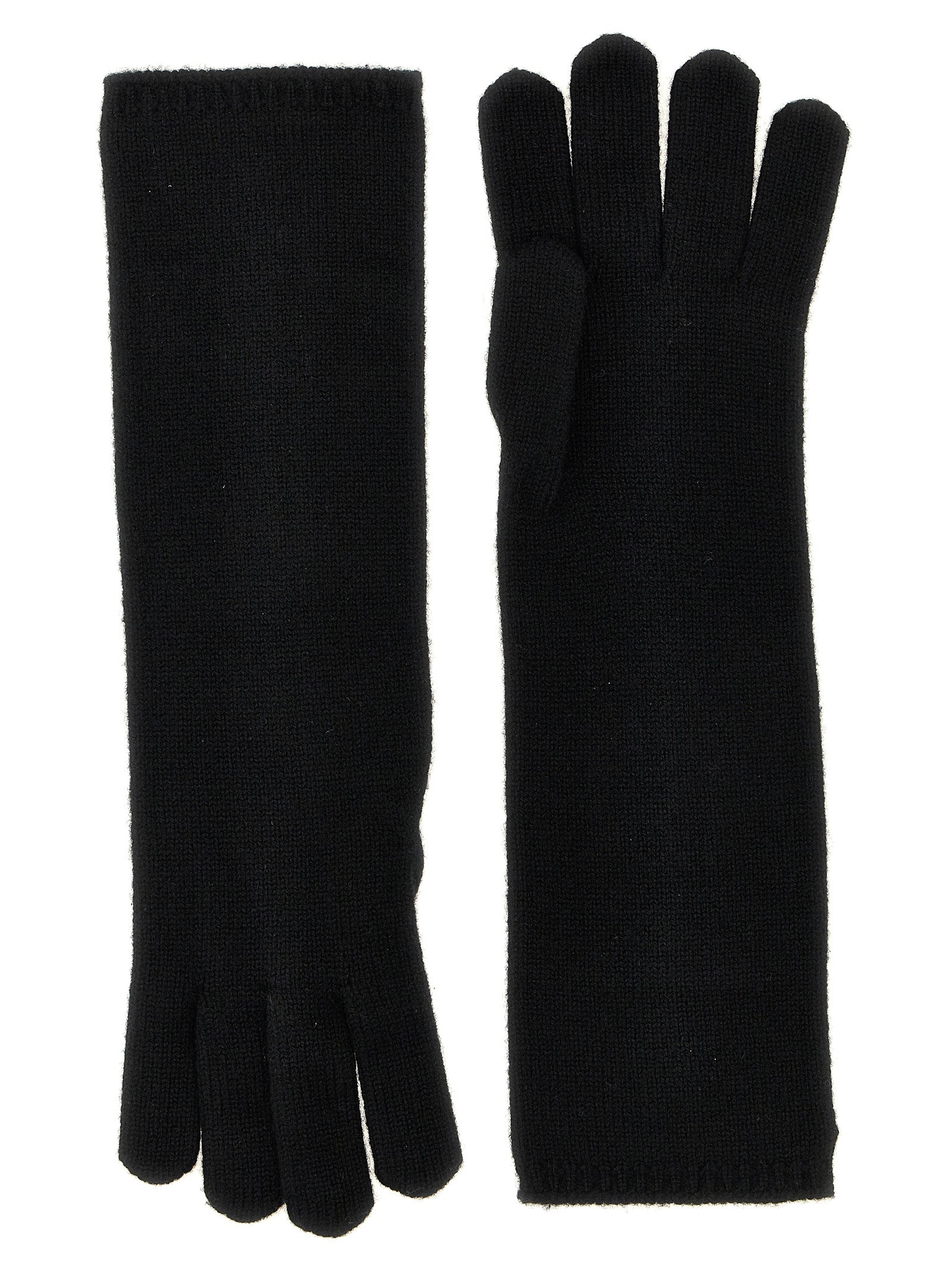 Max Mara Black Cashmere Gloves