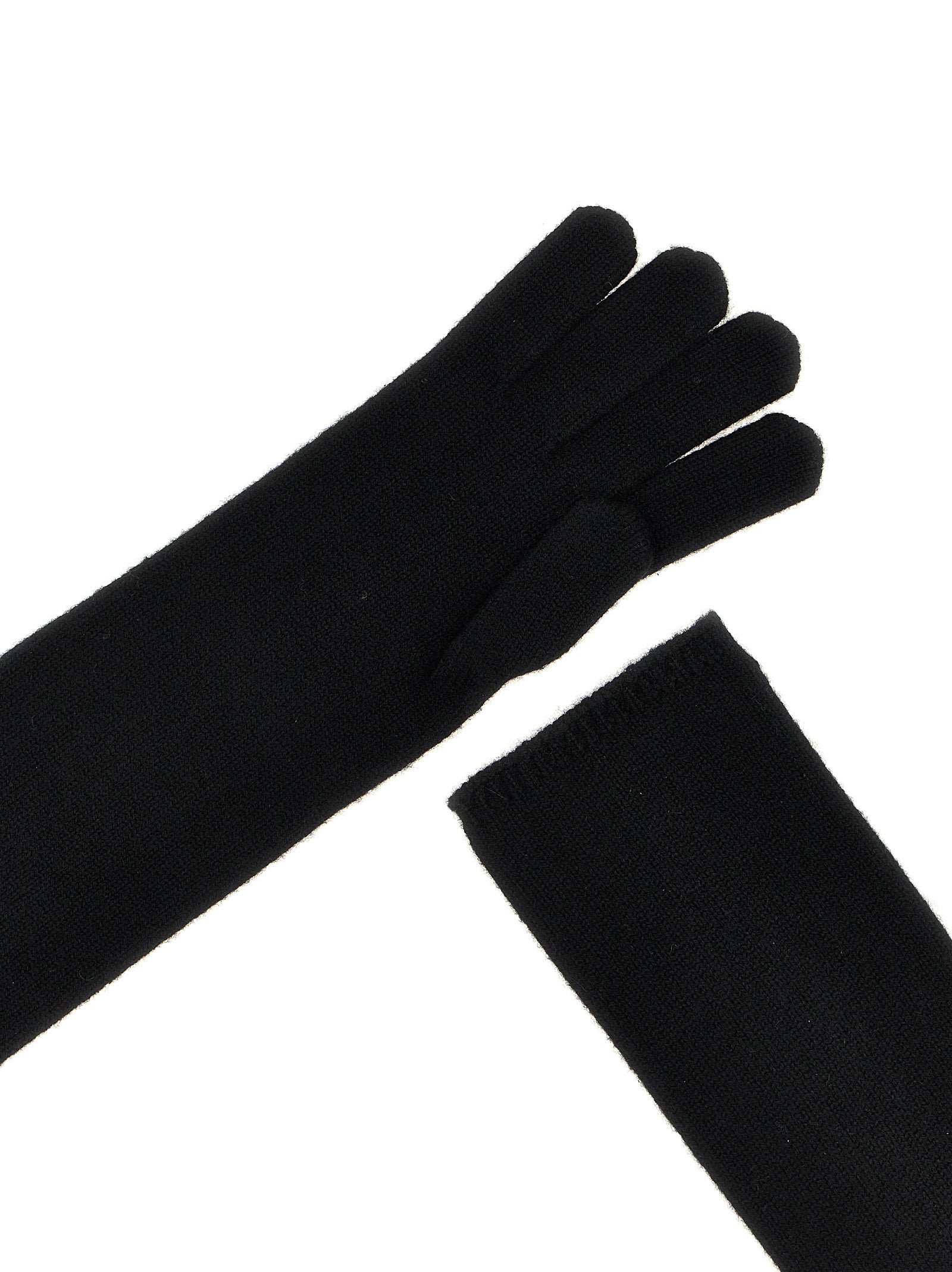 Max Mara Black Cashmere Gloves