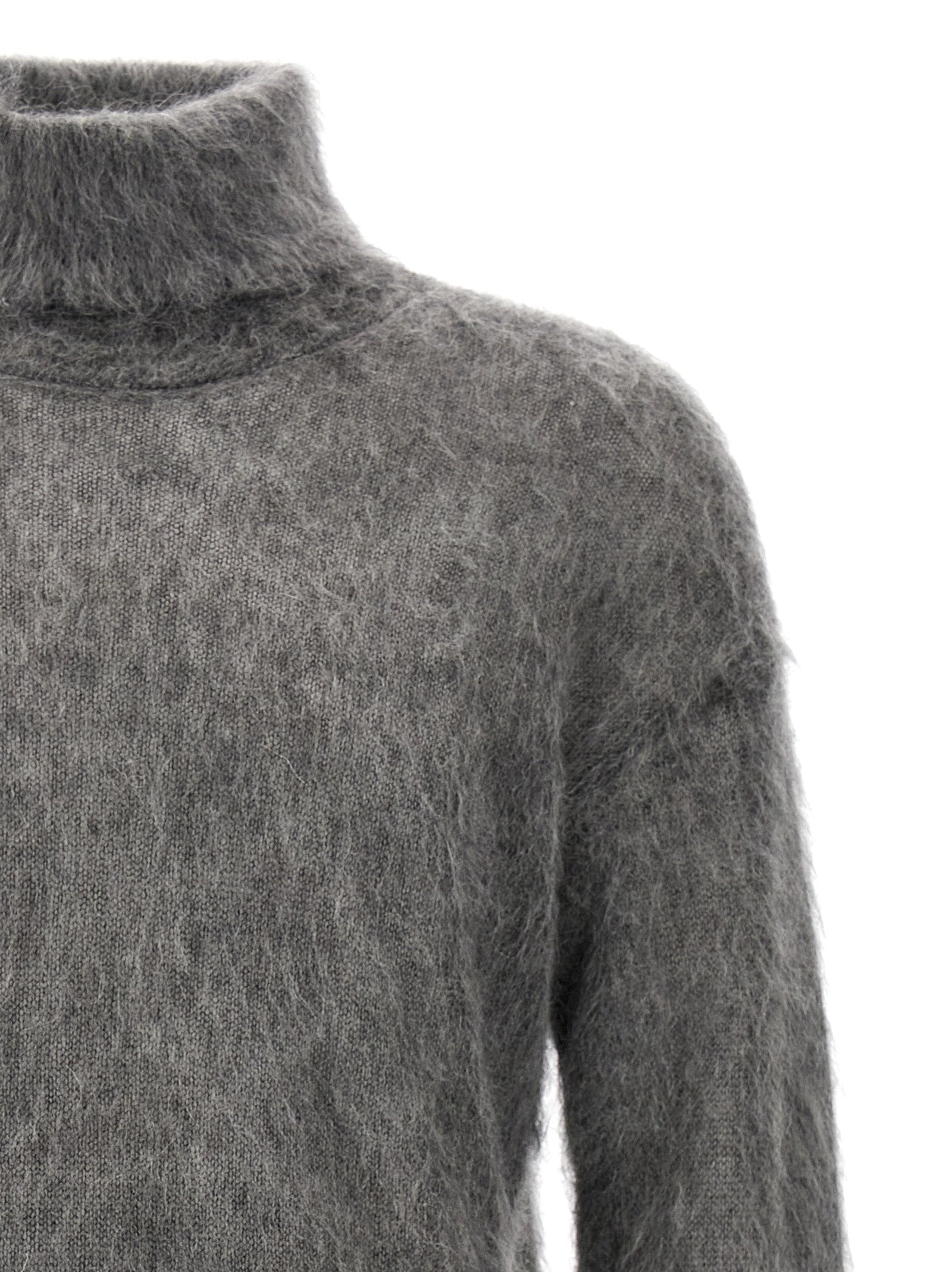 Saint Laurent Gray Wool Cardigan