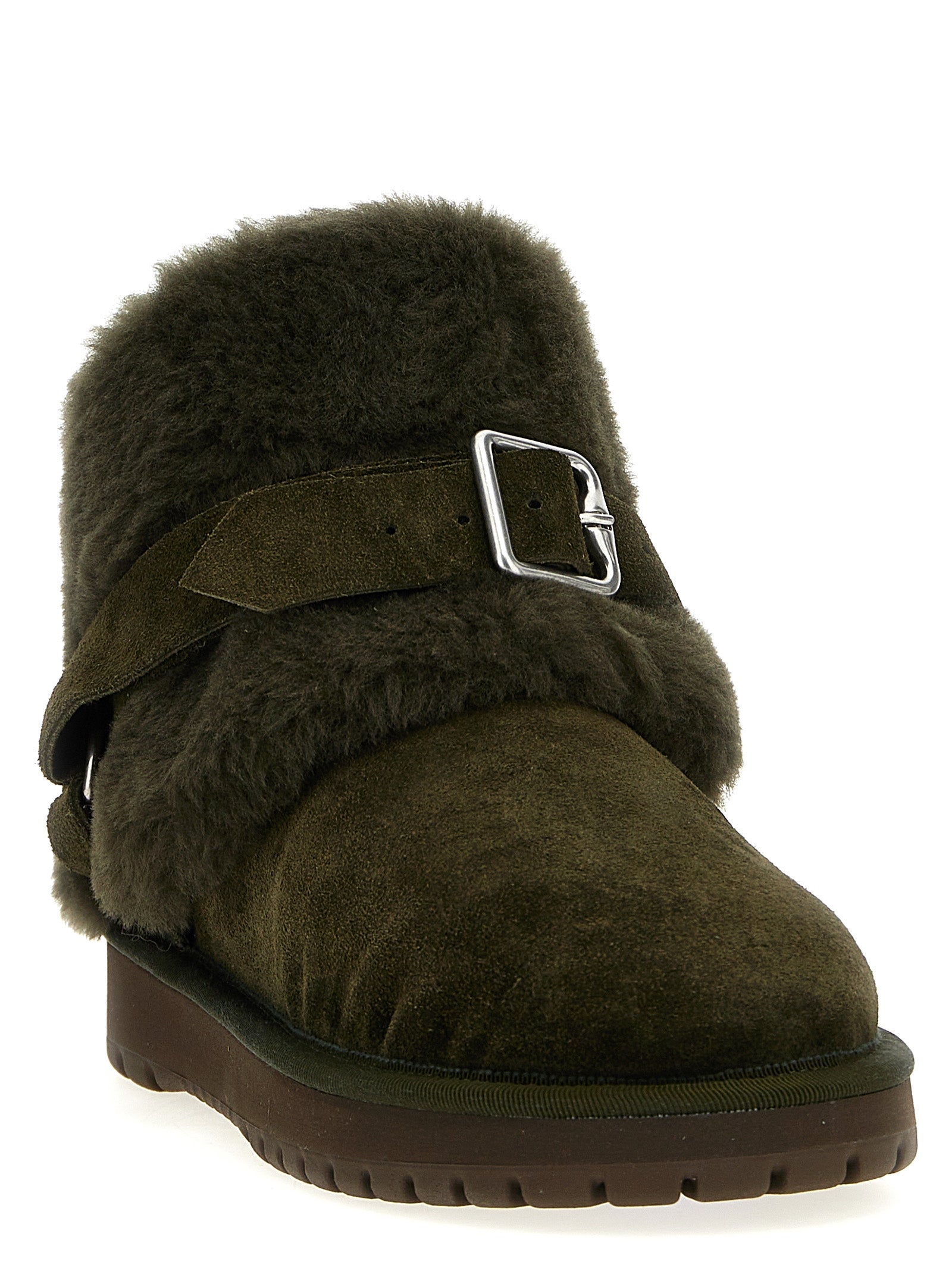 Burberry Bicolor Leather Ankle Boots