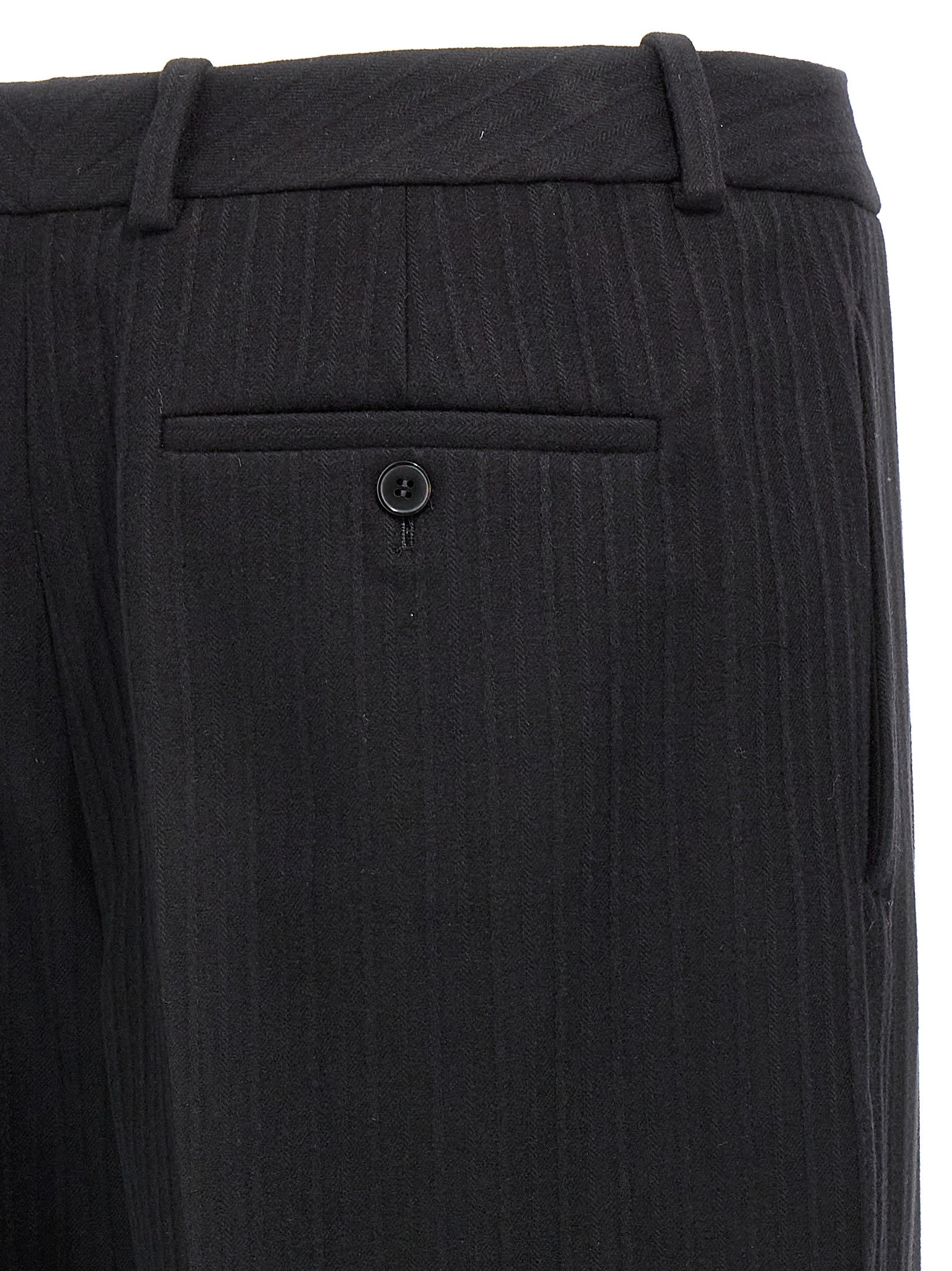 Saint Laurent Black Wool Dress Pants