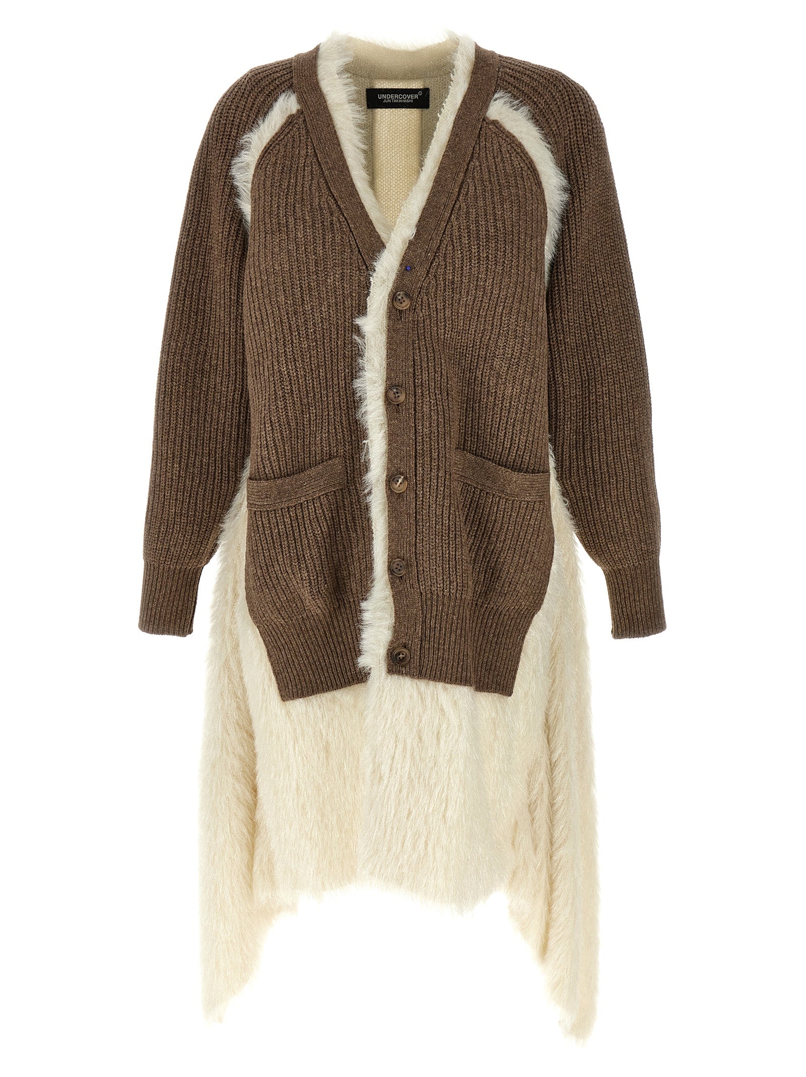 Undercover Brown Wool Cardigan