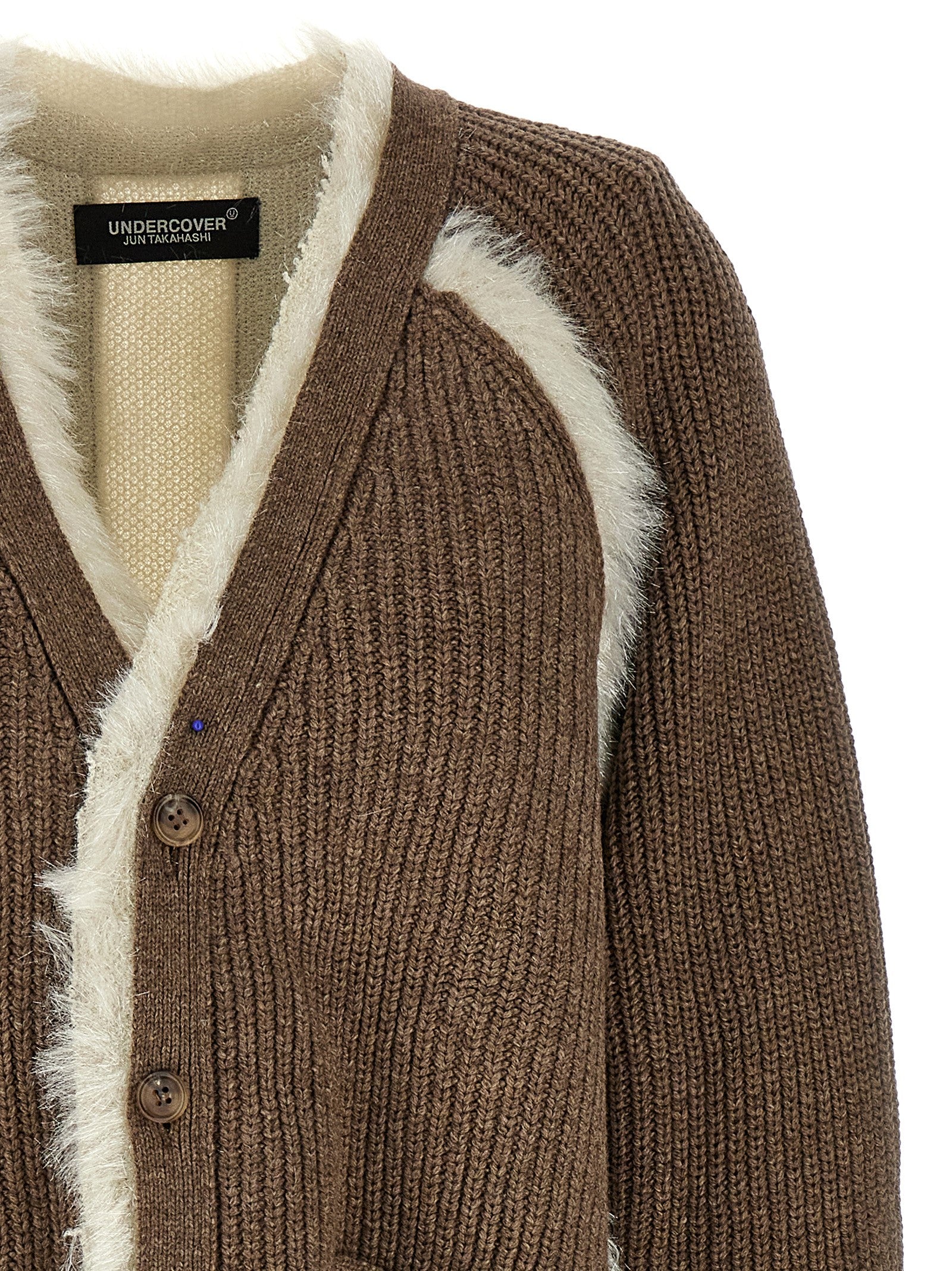 Undercover Brown Wool Cardigan