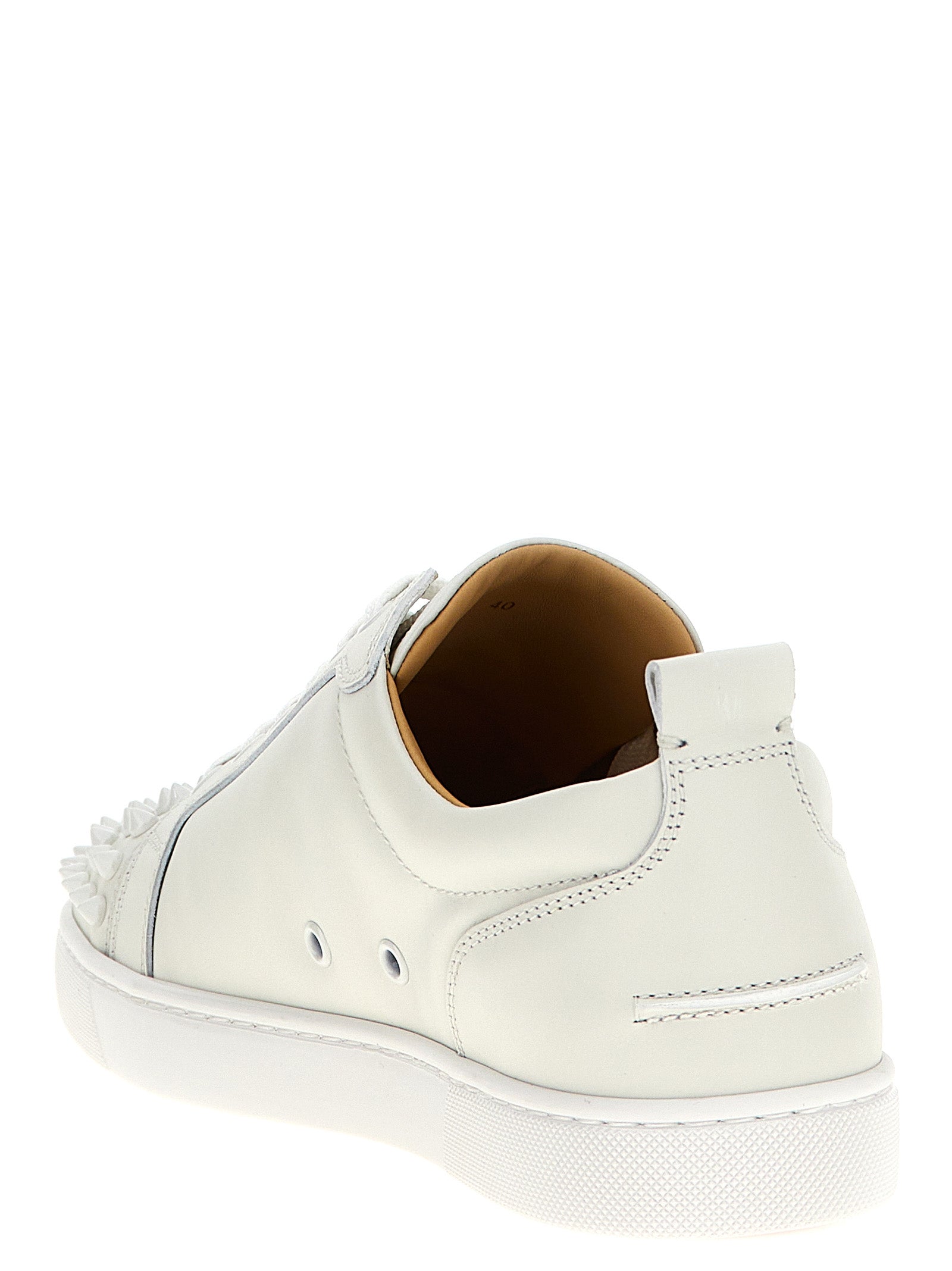 Christian Louboutin White Calfskin Low Top Sneakers