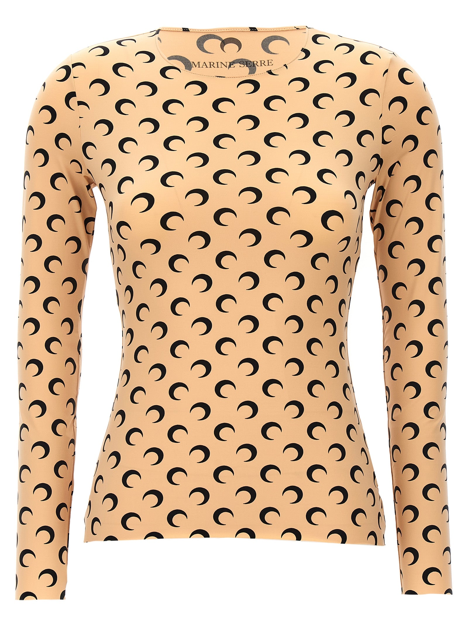 Marine Serre Beige Polyamide Pattern Shirt