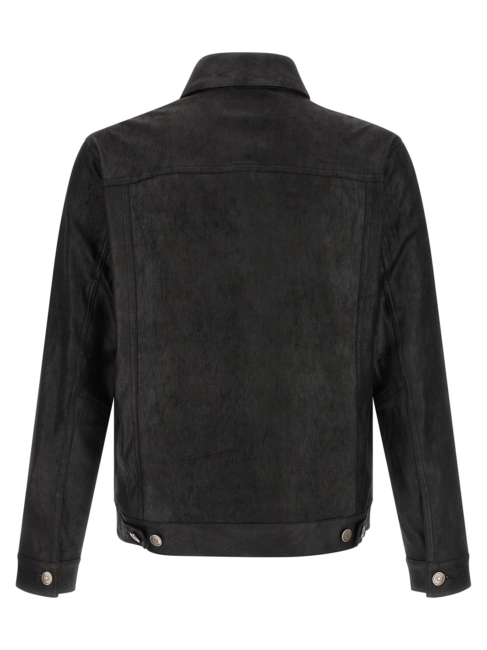 GIORGIO BRATO Black Lamb Leather Leather Jacket