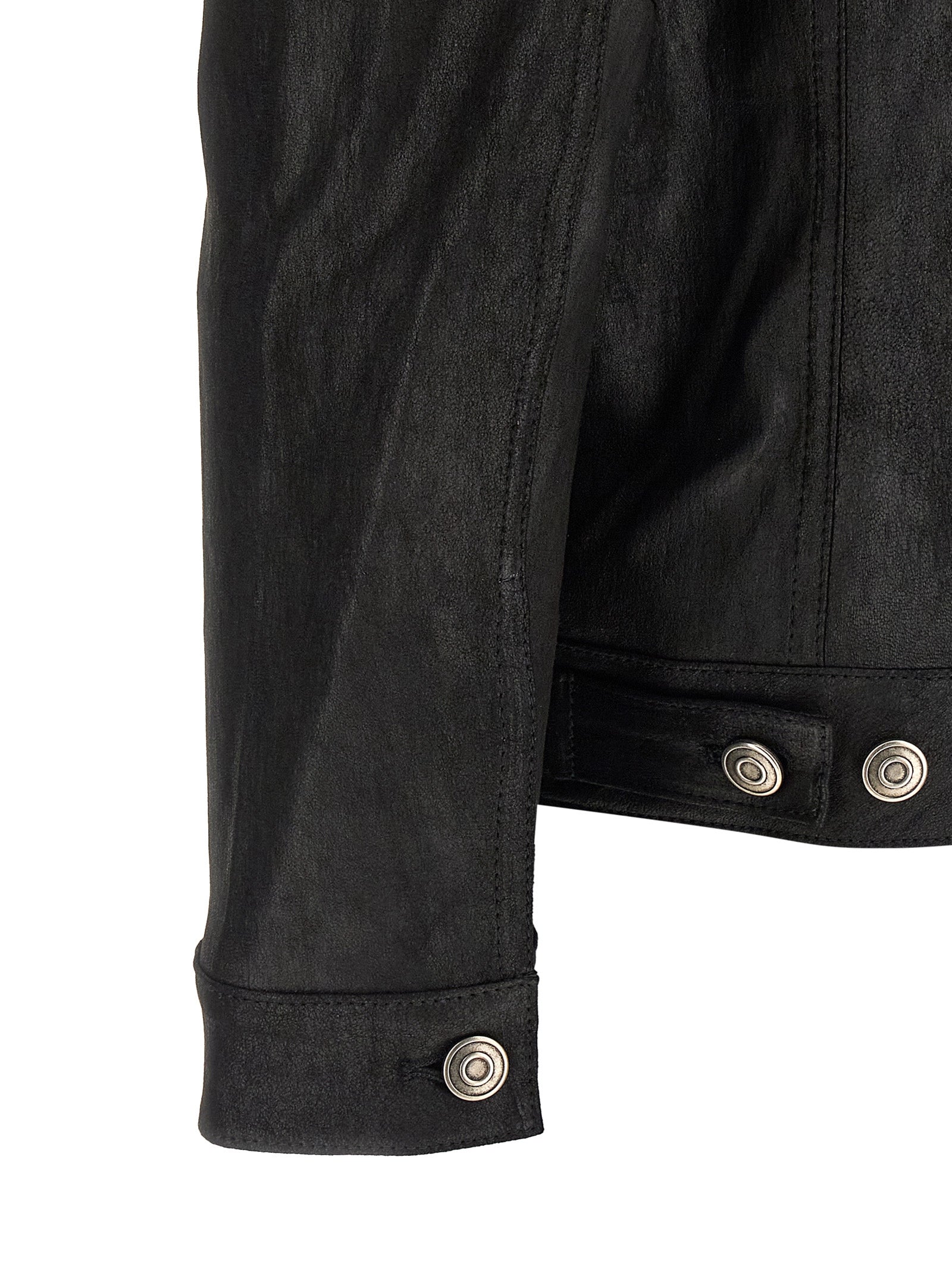 GIORGIO BRATO Black Lamb Leather Leather Jacket